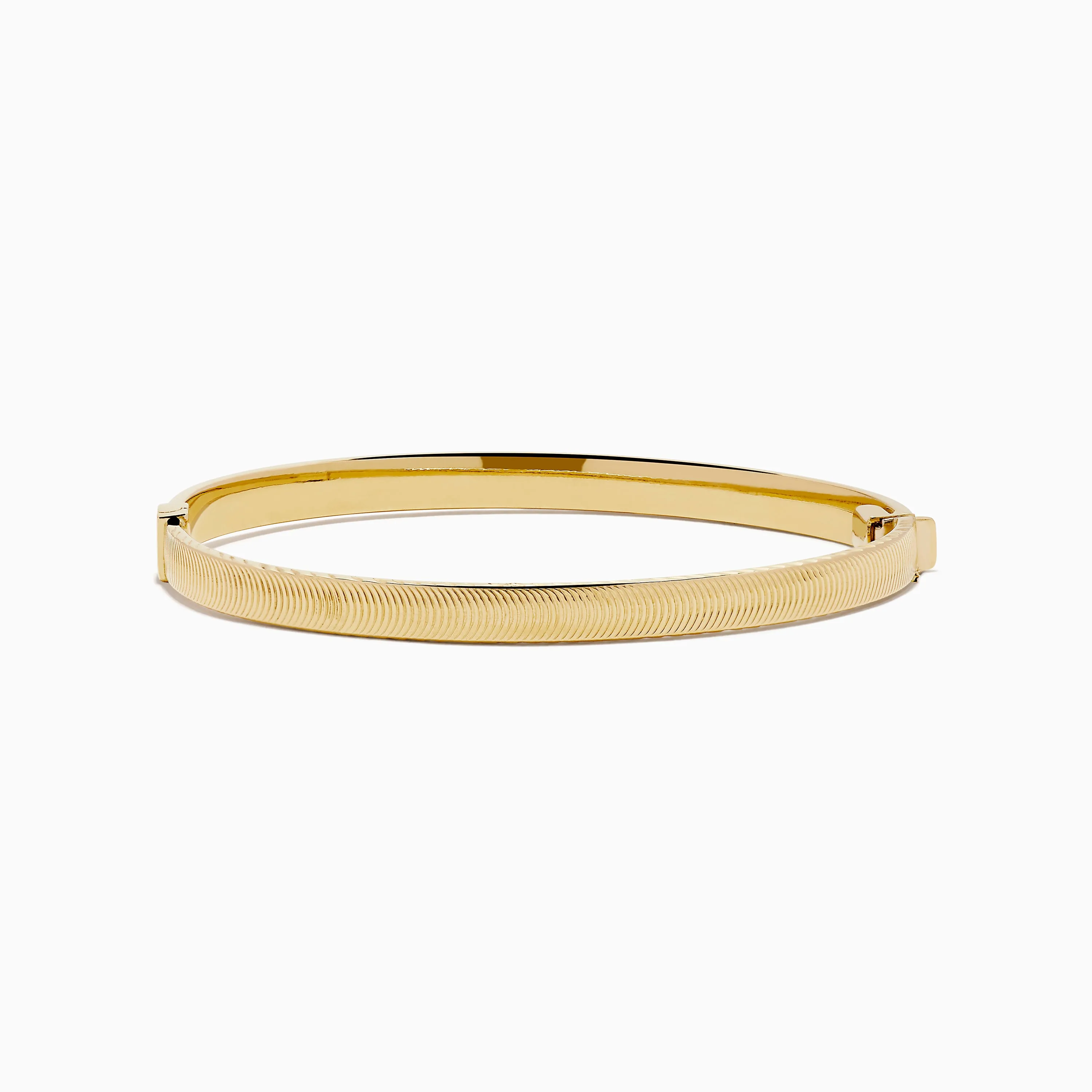 14K Yellow Gold Hollow Hinge Bracelet sold by Effy