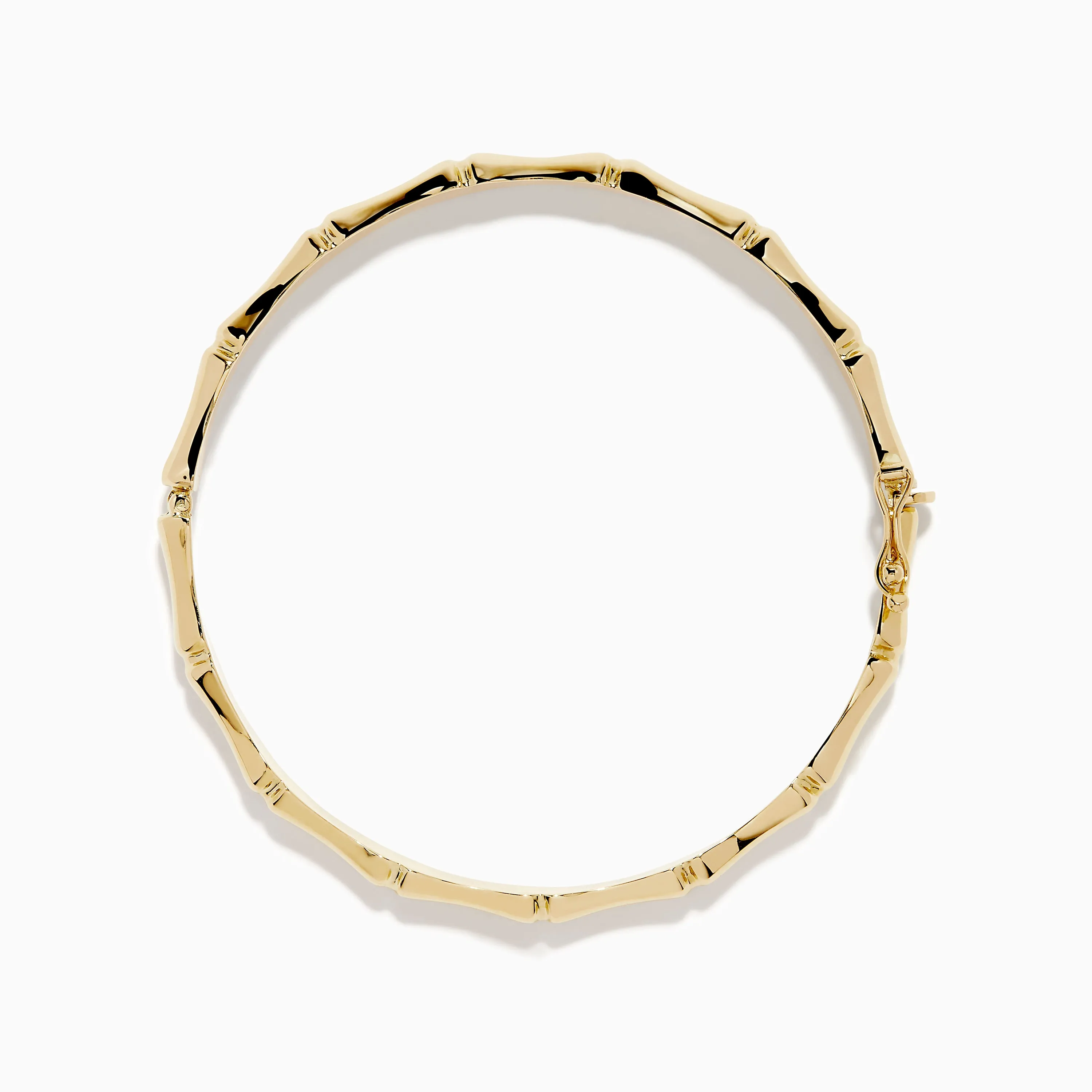 14K Yellow Gold Bamboo Hinge Bangle sold by Effy product image thumbnail 3