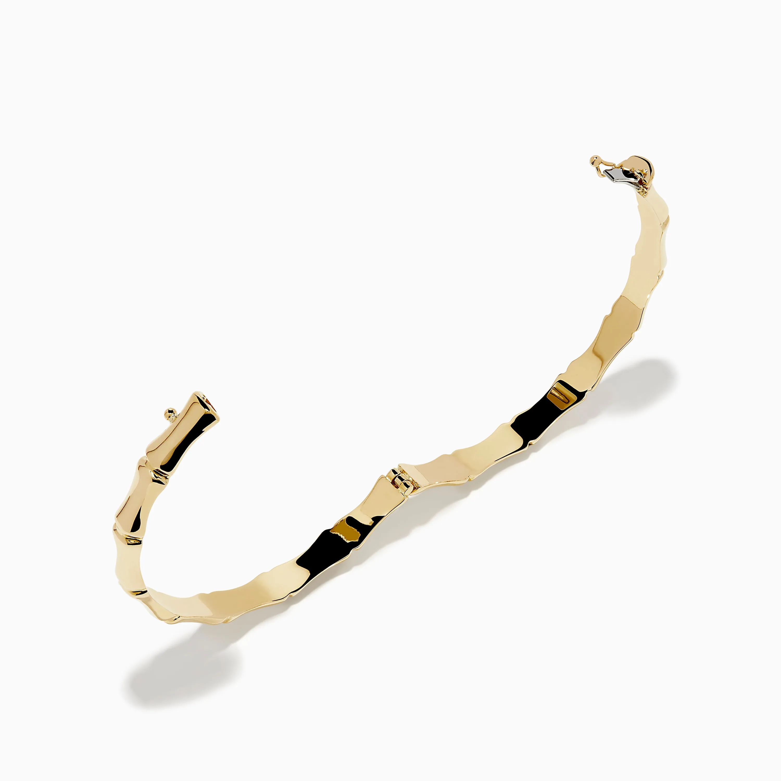 14K Yellow Gold Bamboo Hinge Bangle sold by Effy product image thumbnail 2