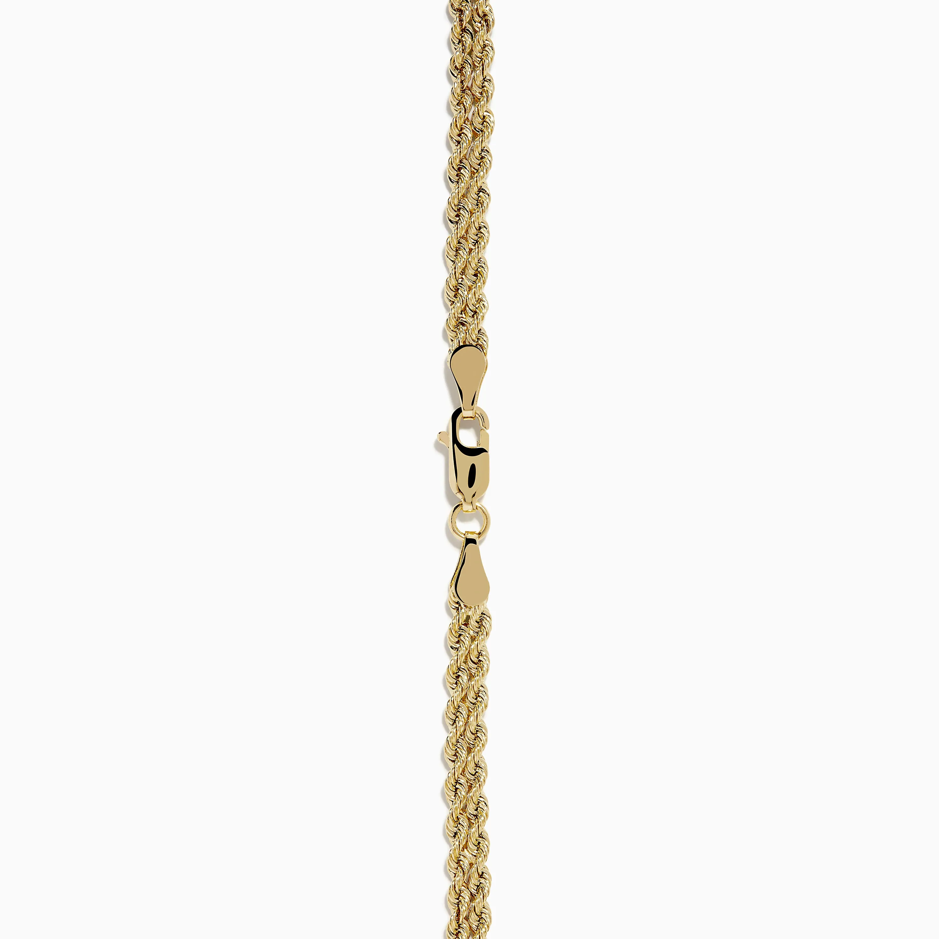 14K Yellow Gold Double Row Rope Chain with Round Tube Necklace sold by Effy product image thumbnail 4