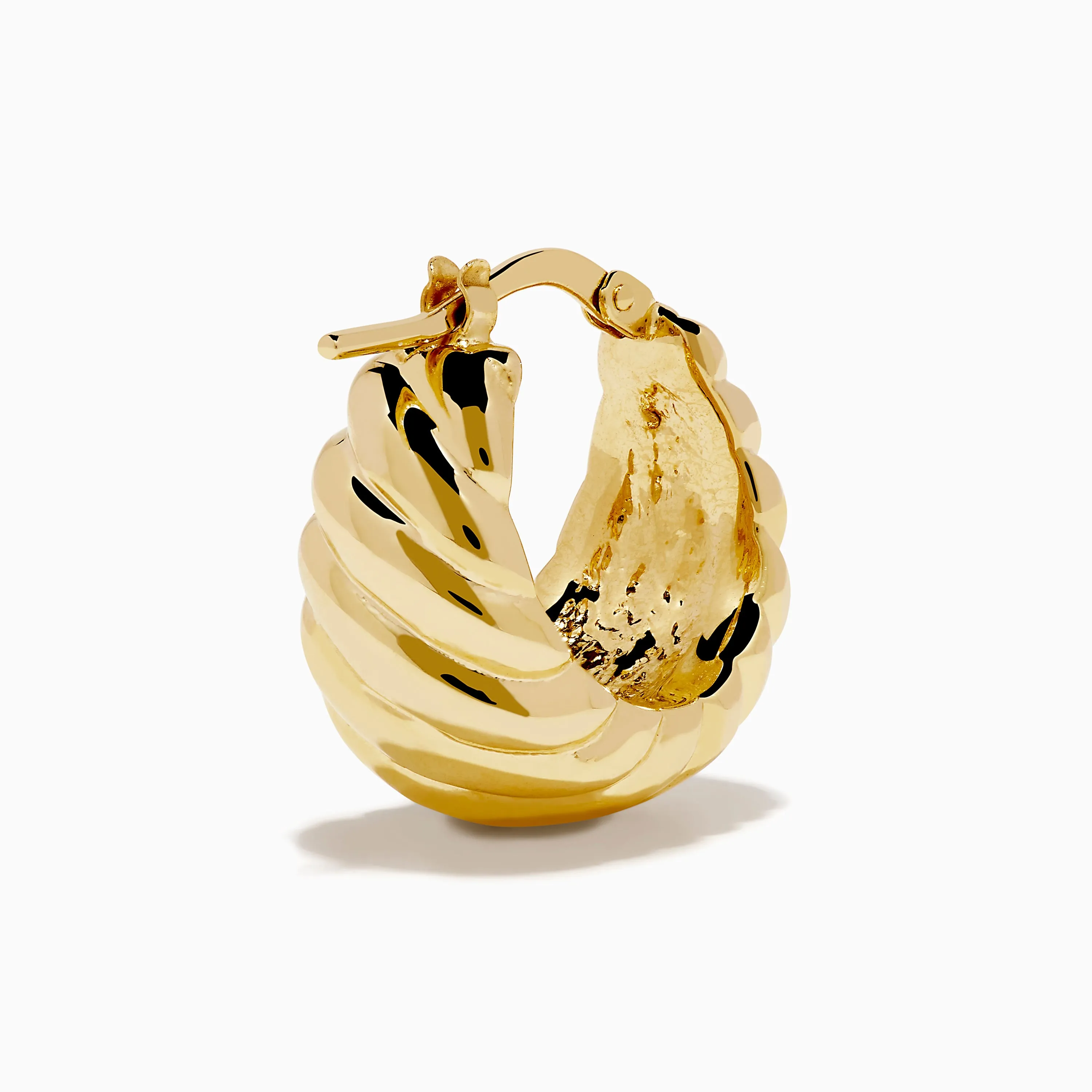 14K Yellow Gold Graduated Design Huggie Earrings sold by Effy product image thumbnail 4