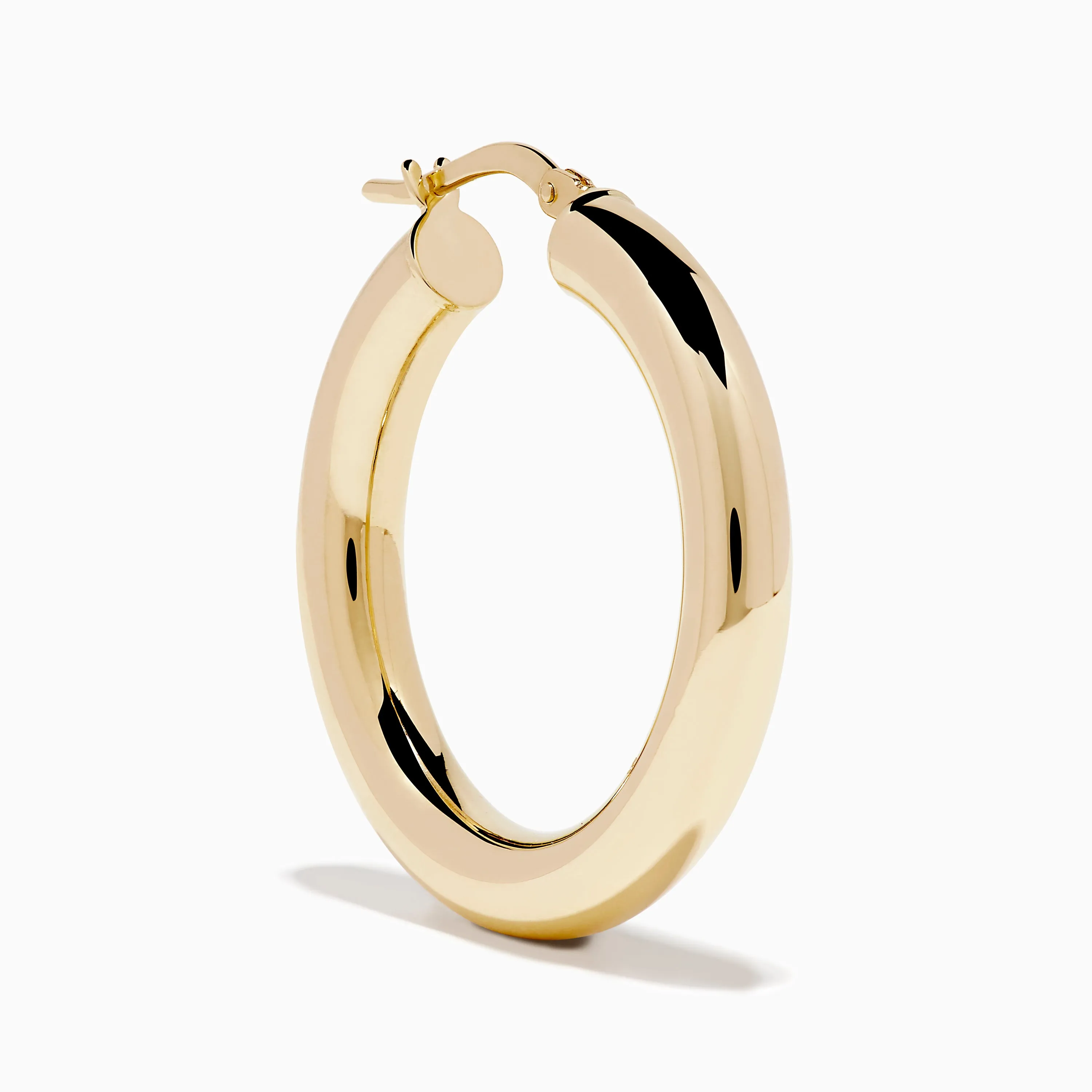14K Yellow Gold Tube Hoop Earrings sold by Effy product image thumbnail 3