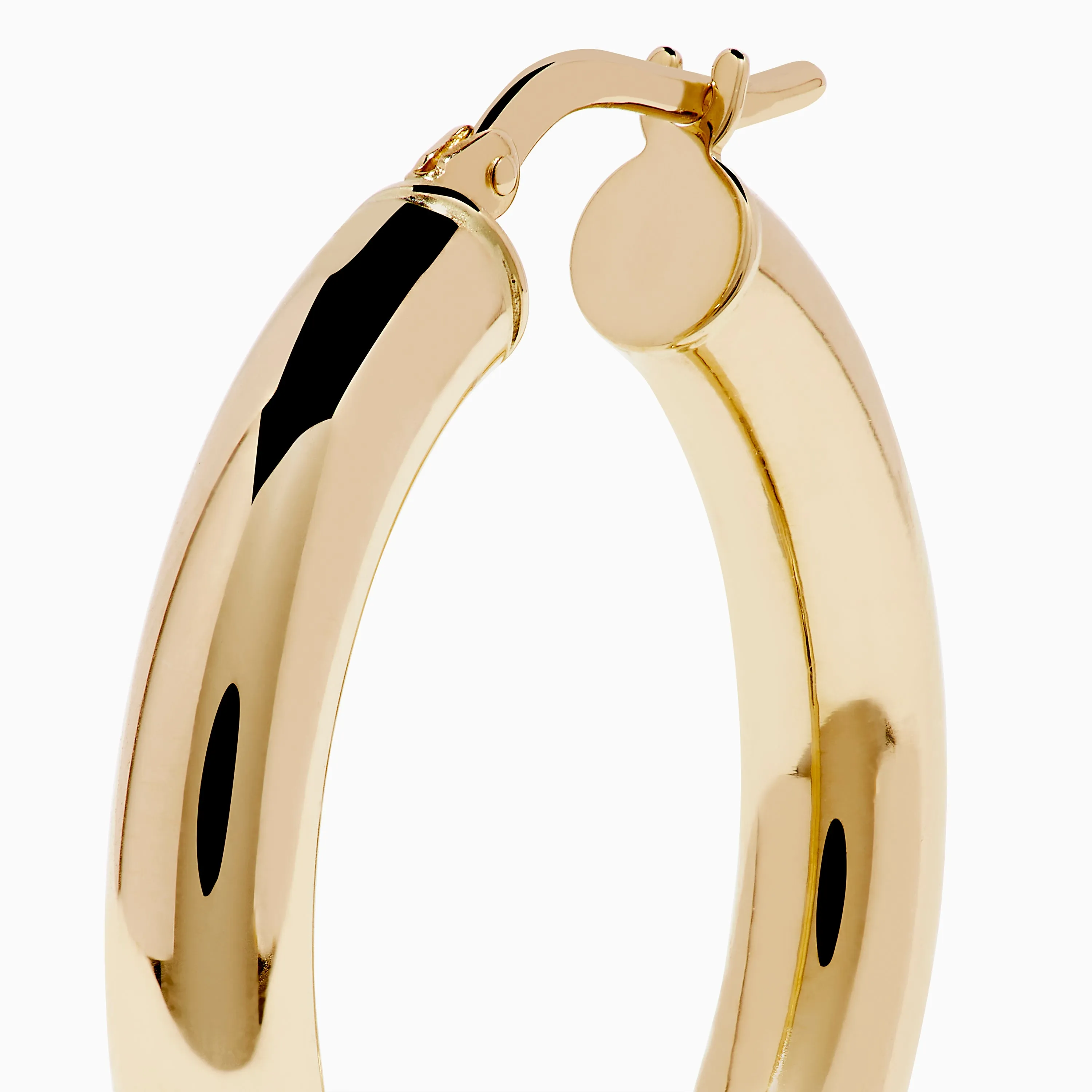 14K Yellow Gold Tube Hoop Earrings sold by Effy product image thumbnail 2