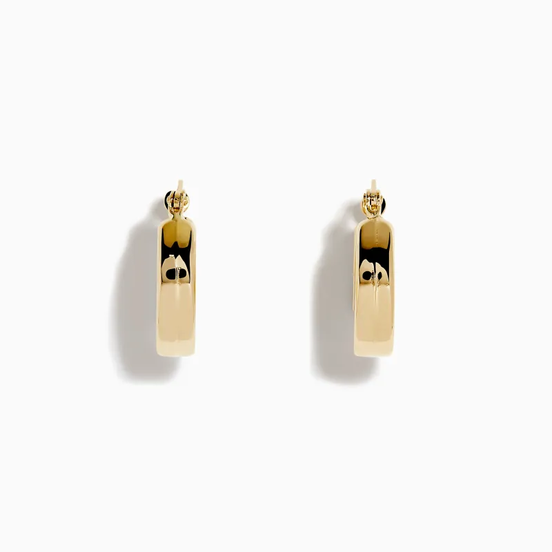 14K Yellow Gold Chunky Round Hoop Earrings sold by Effy