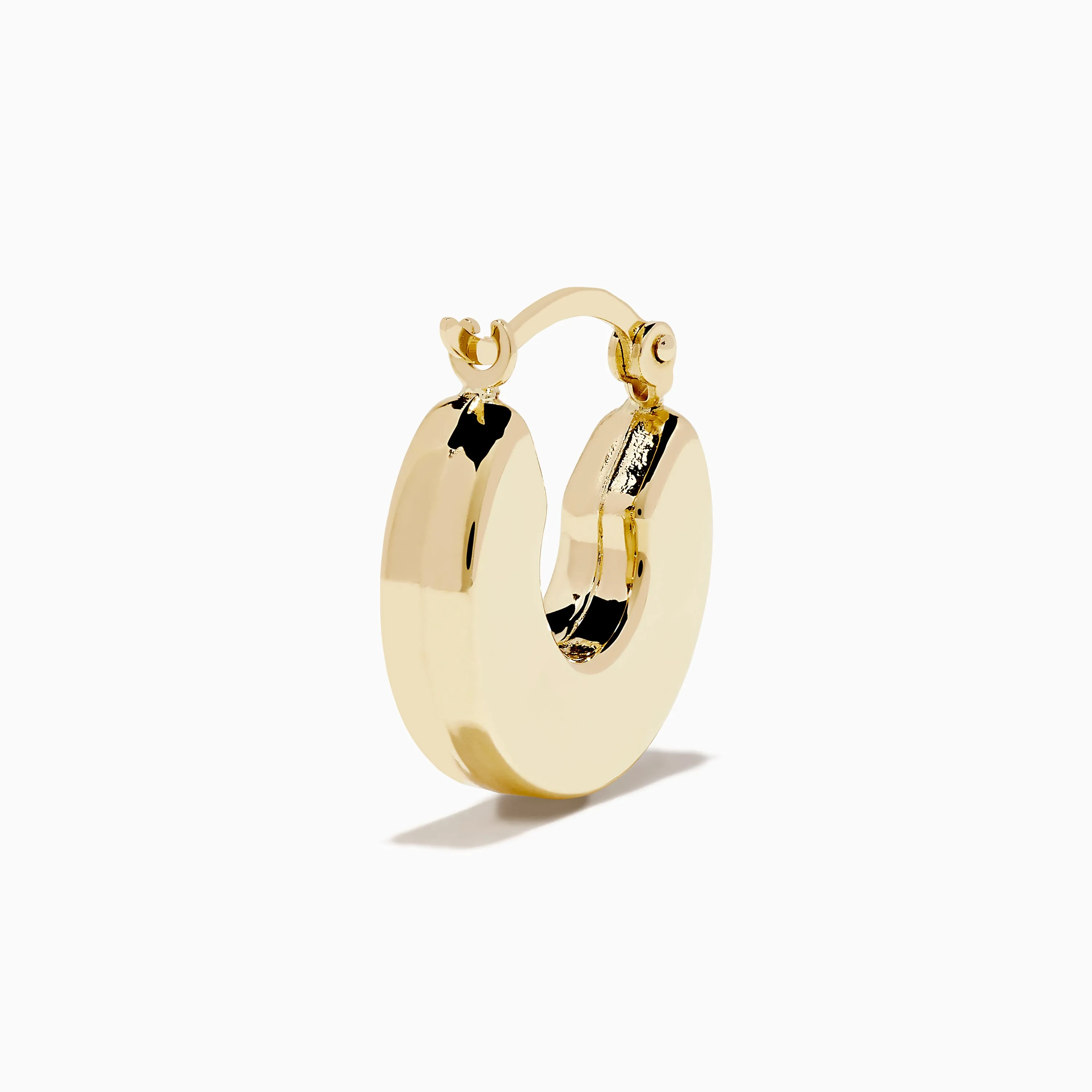 14K Yellow Gold Chunky Round Hoop Earrings sold by Effy product image thumbnail 4
