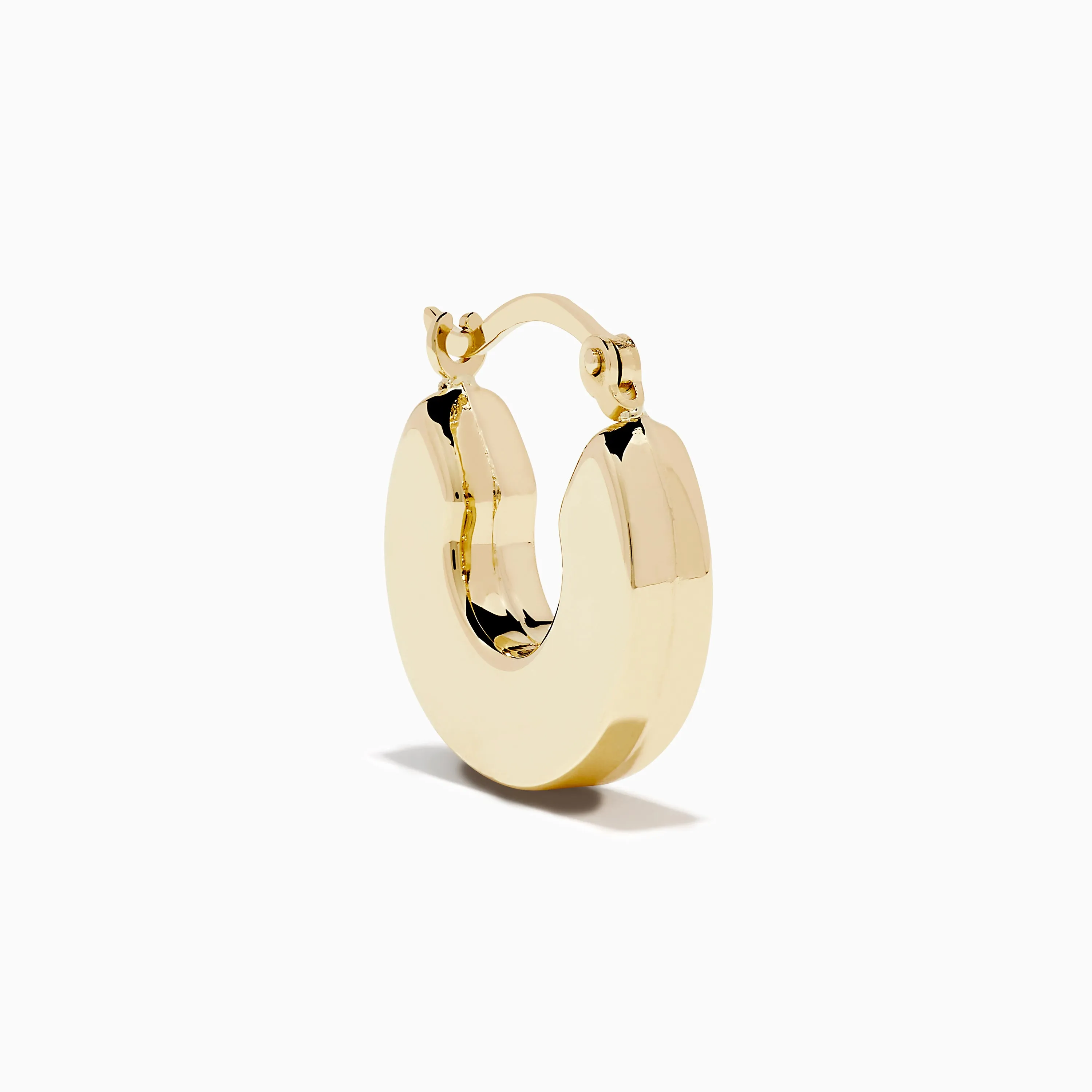 14K Yellow Gold Chunky Round Hoop Earrings sold by Effy product image thumbnail 3