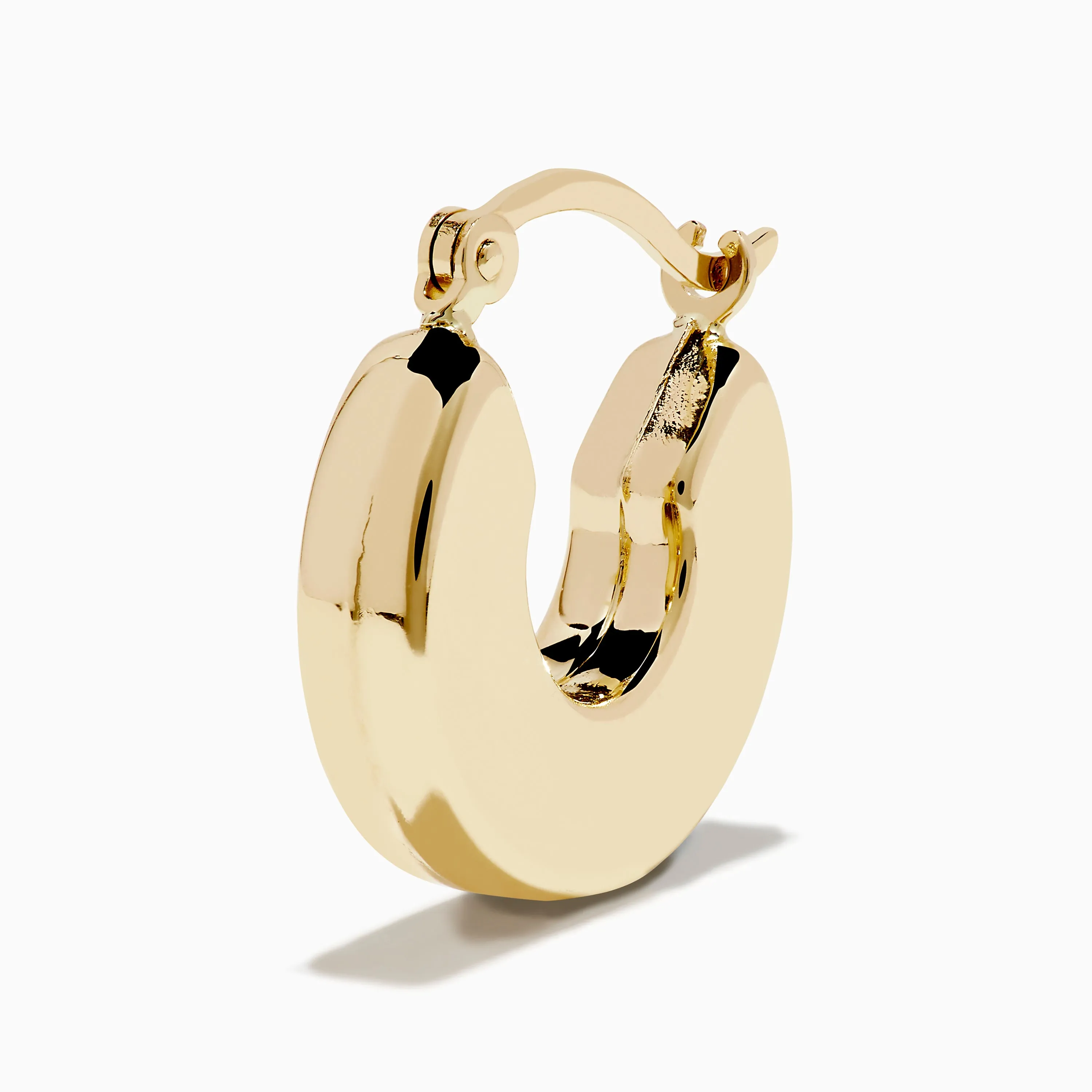 14K Yellow Gold Chunky Round Hoop Earrings sold by Effy product image thumbnail 2