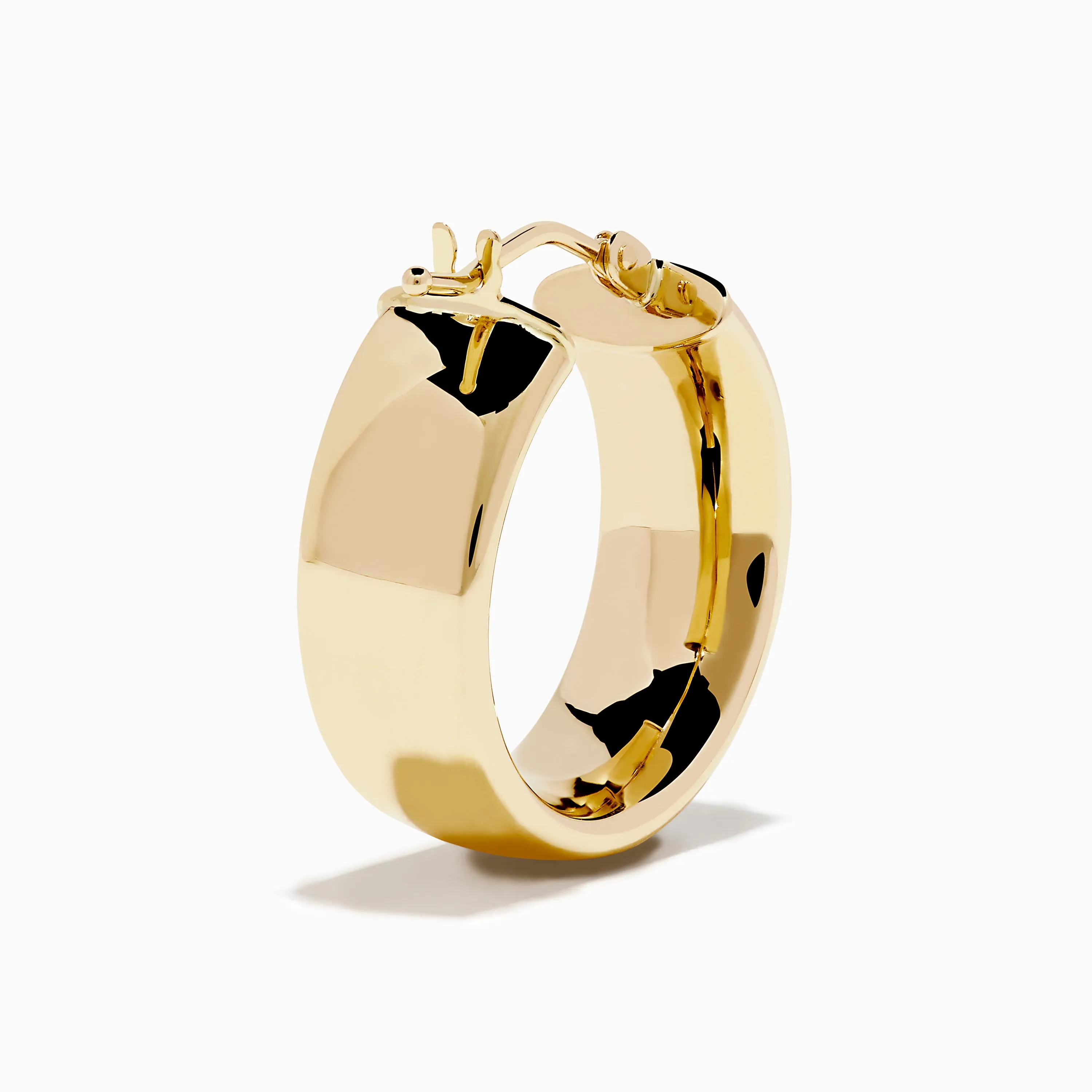 14K Yellow Gold Tube Hoop Earrings sold by Effy product image thumbnail 4