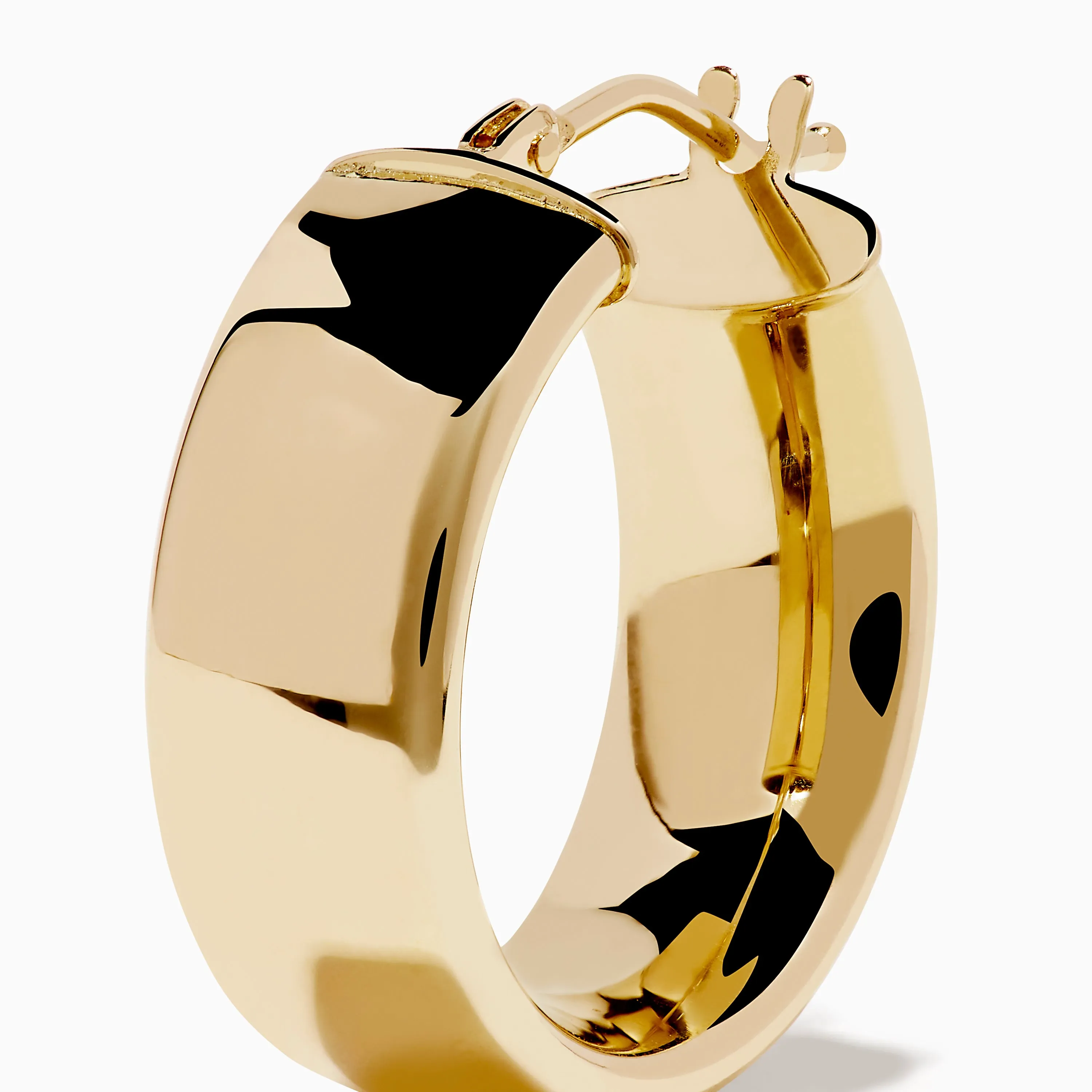 14K Yellow Gold Tube Hoop Earrings sold by Effy product image thumbnail 2