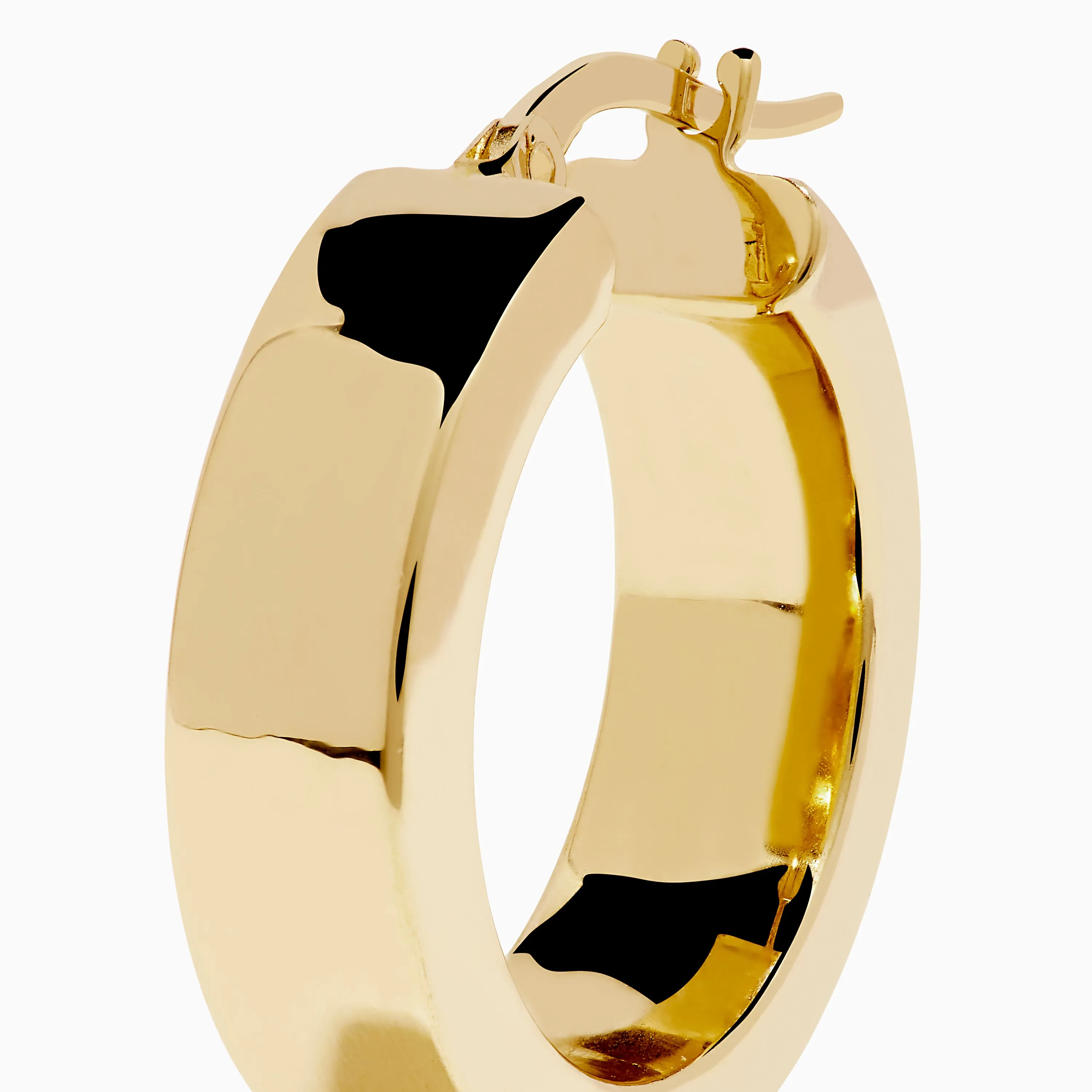 14K Yellow Gold Rectangular Bold Huggie Earrings sold by Effy product image thumbnail 2