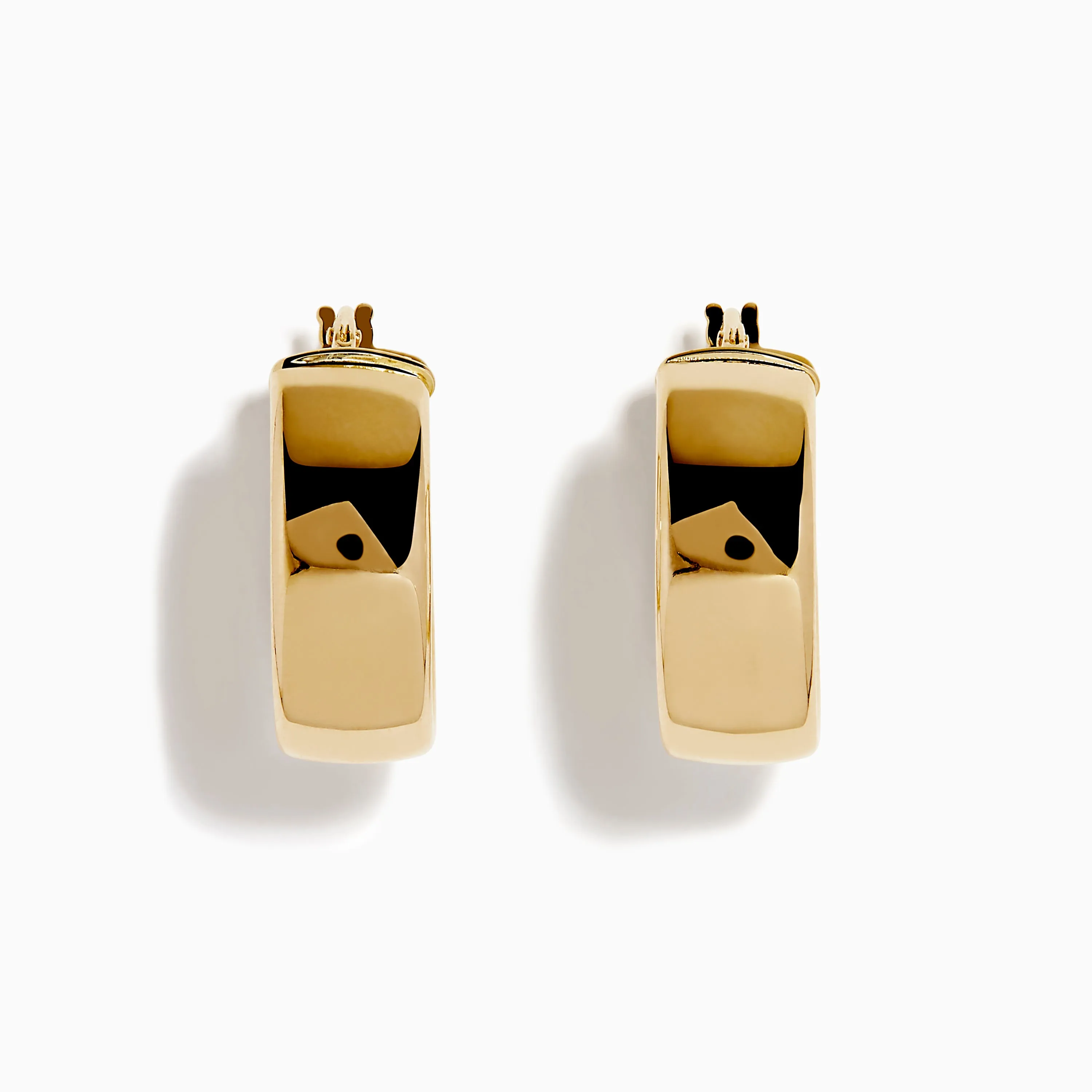 14K Yellow Gold Rectangular Bold Huggie Earrings sold by Effy