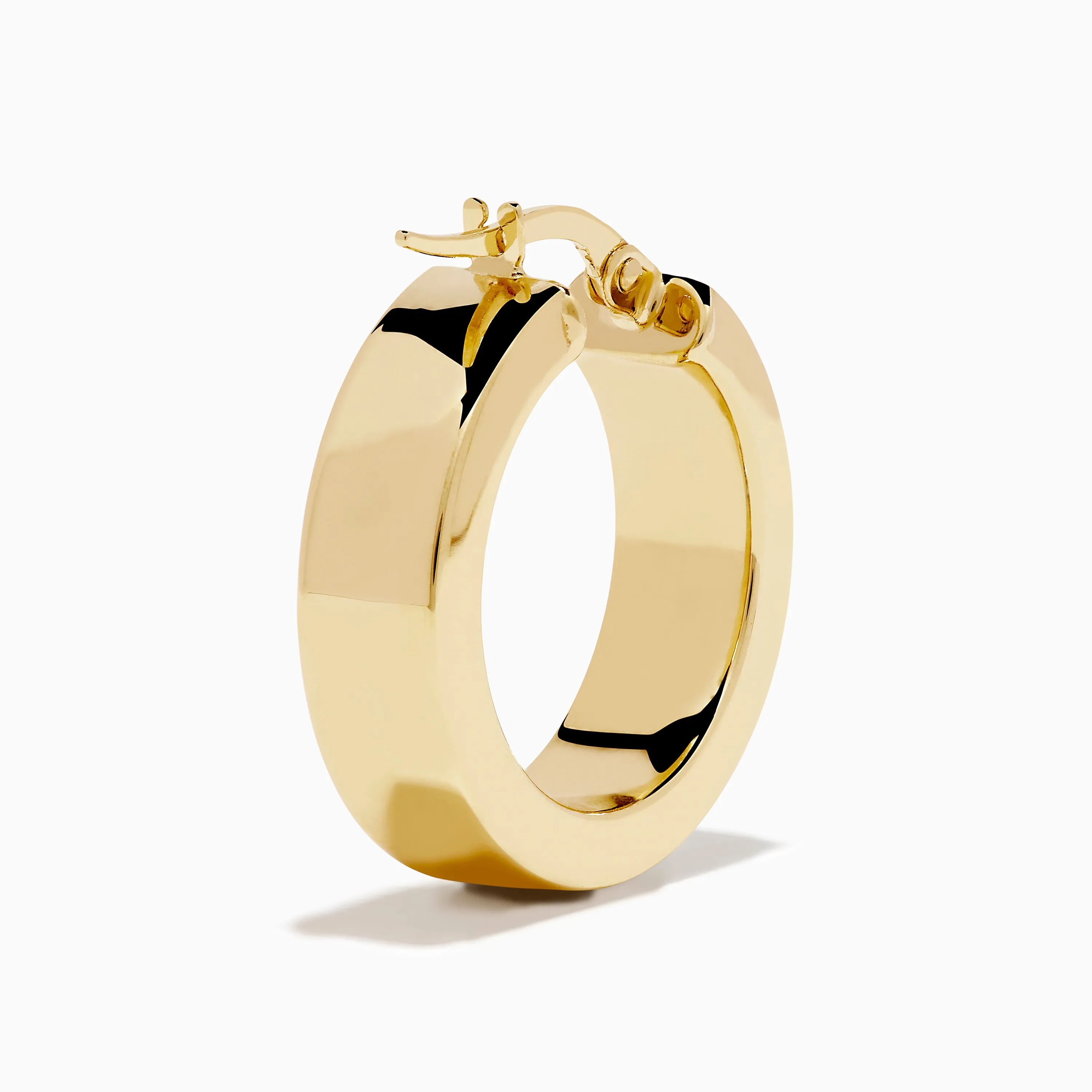 14K Yellow Gold Rectangular Bold Huggie Earrings sold by Effy product image thumbnail 4