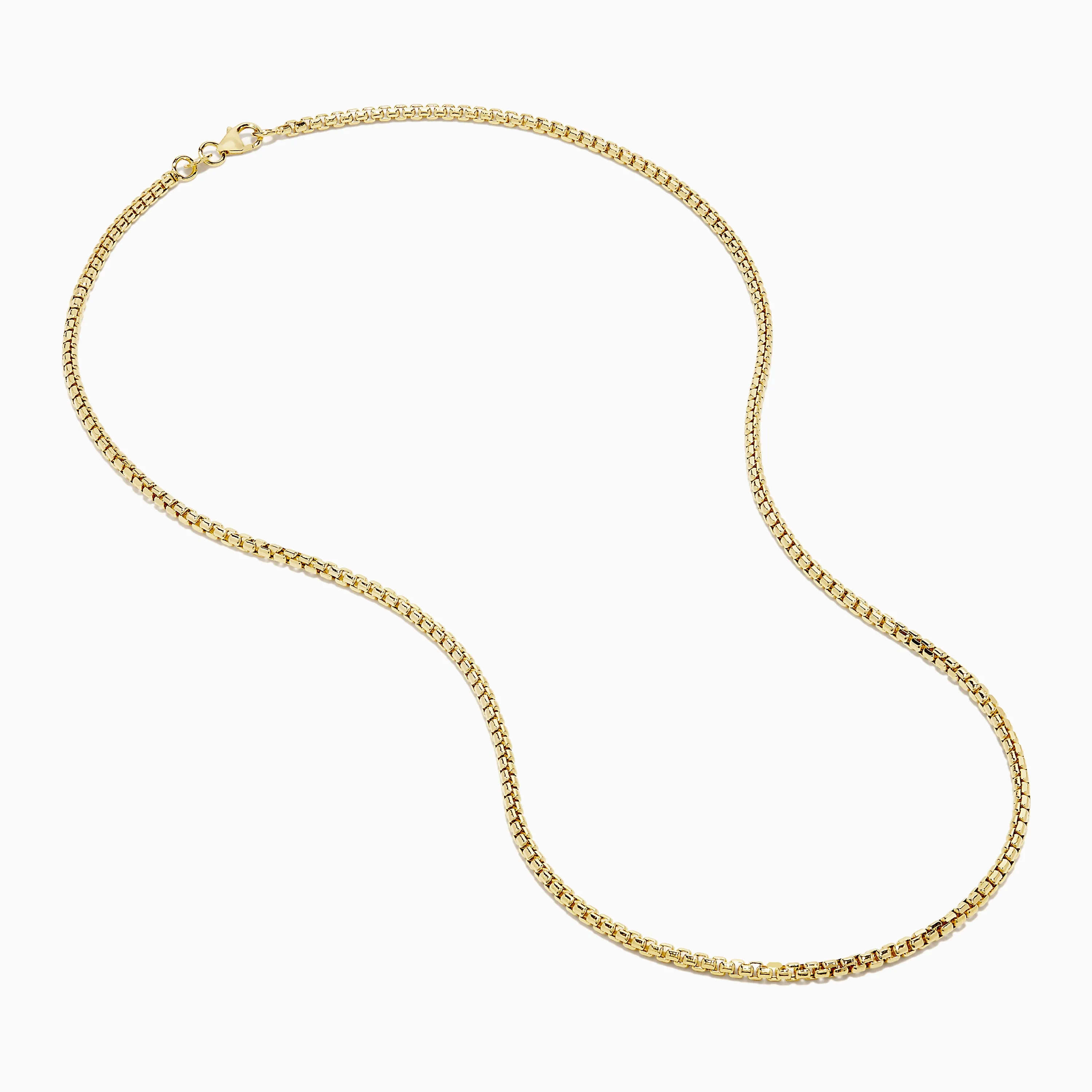 Men's 14K Yellow Gold Hollow Round Box 20" Necklace sold by Effy product image thumbnail 2