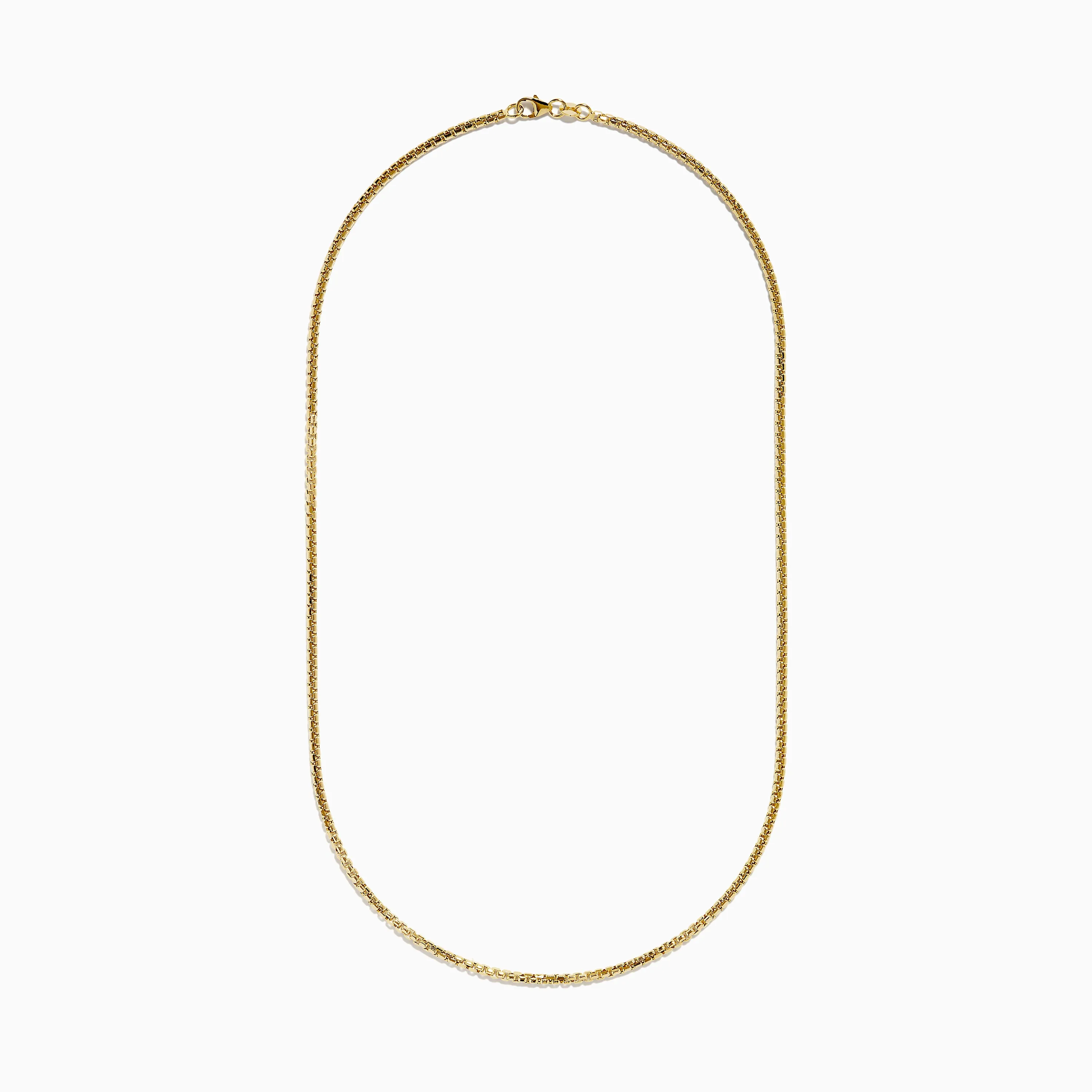 Men's 14K Yellow Gold Hollow Round Box 20" Necklace sold by Effy product image thumbnail 3
