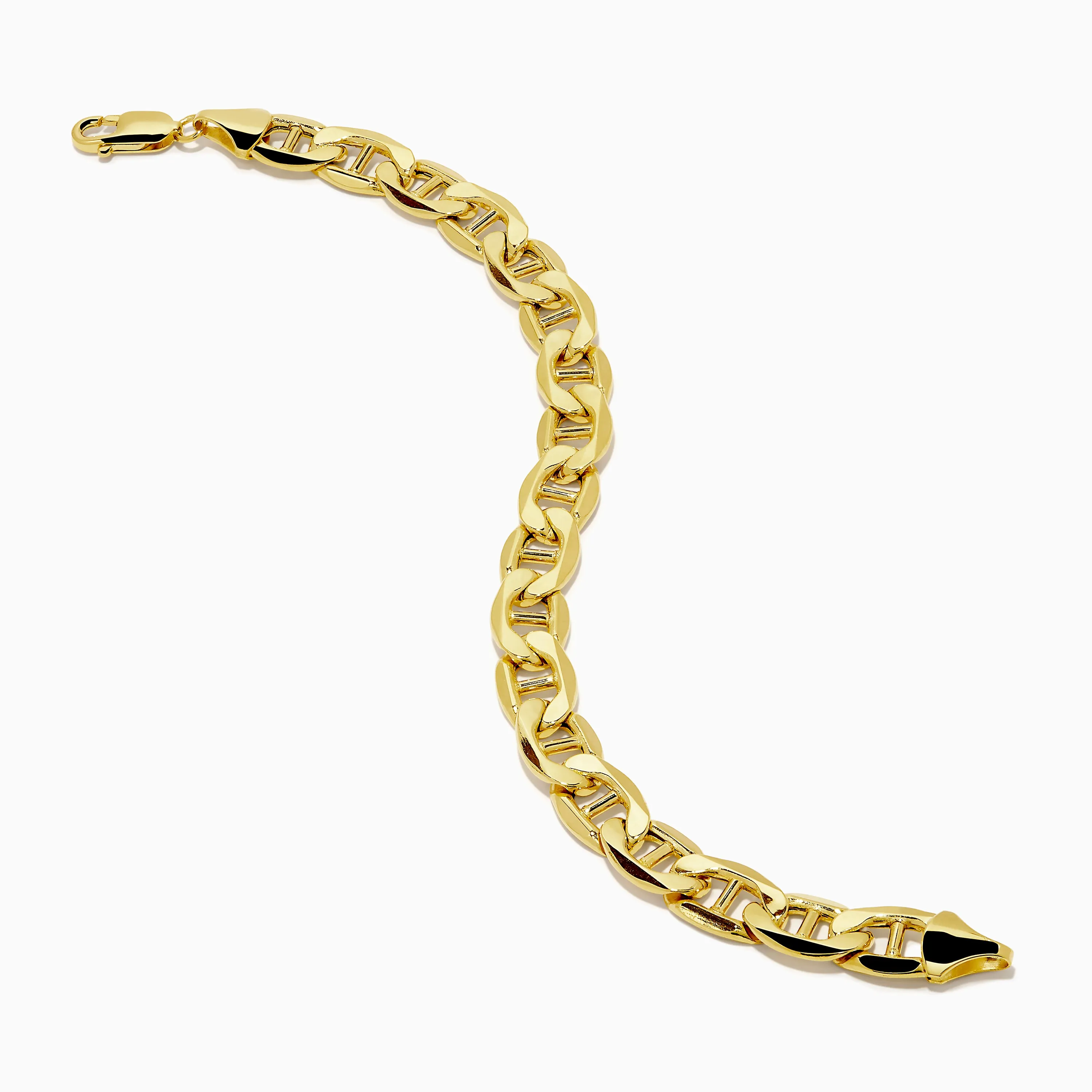 Men's 14K Yellow Gold Heavy Hollow Mariner Chain Bracelet sold by Effy product image thumbnail 2
