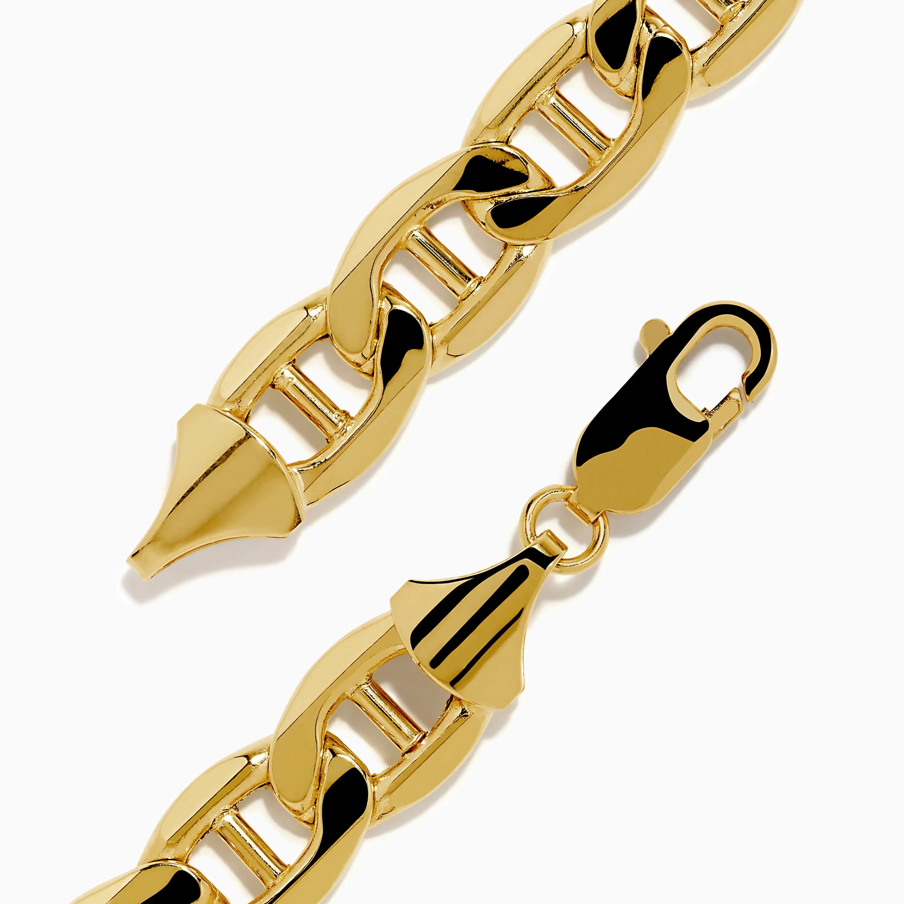 Men's 14K Yellow Gold Heavy Hollow Mariner Chain Bracelet sold by Effy product image thumbnail 4