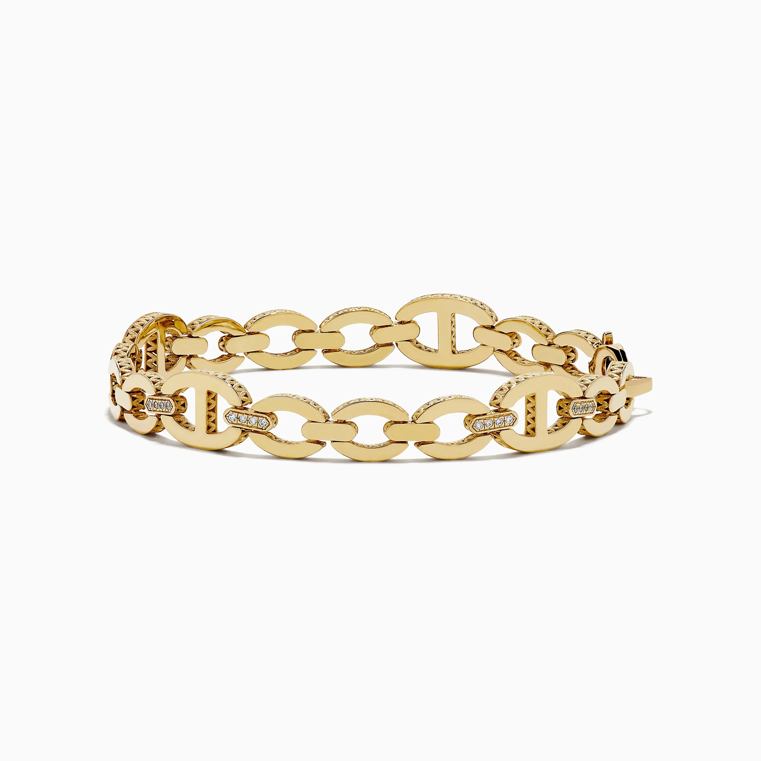 D'Oro 14K Yellow Gold Diamond Bracelet sold by Effy
