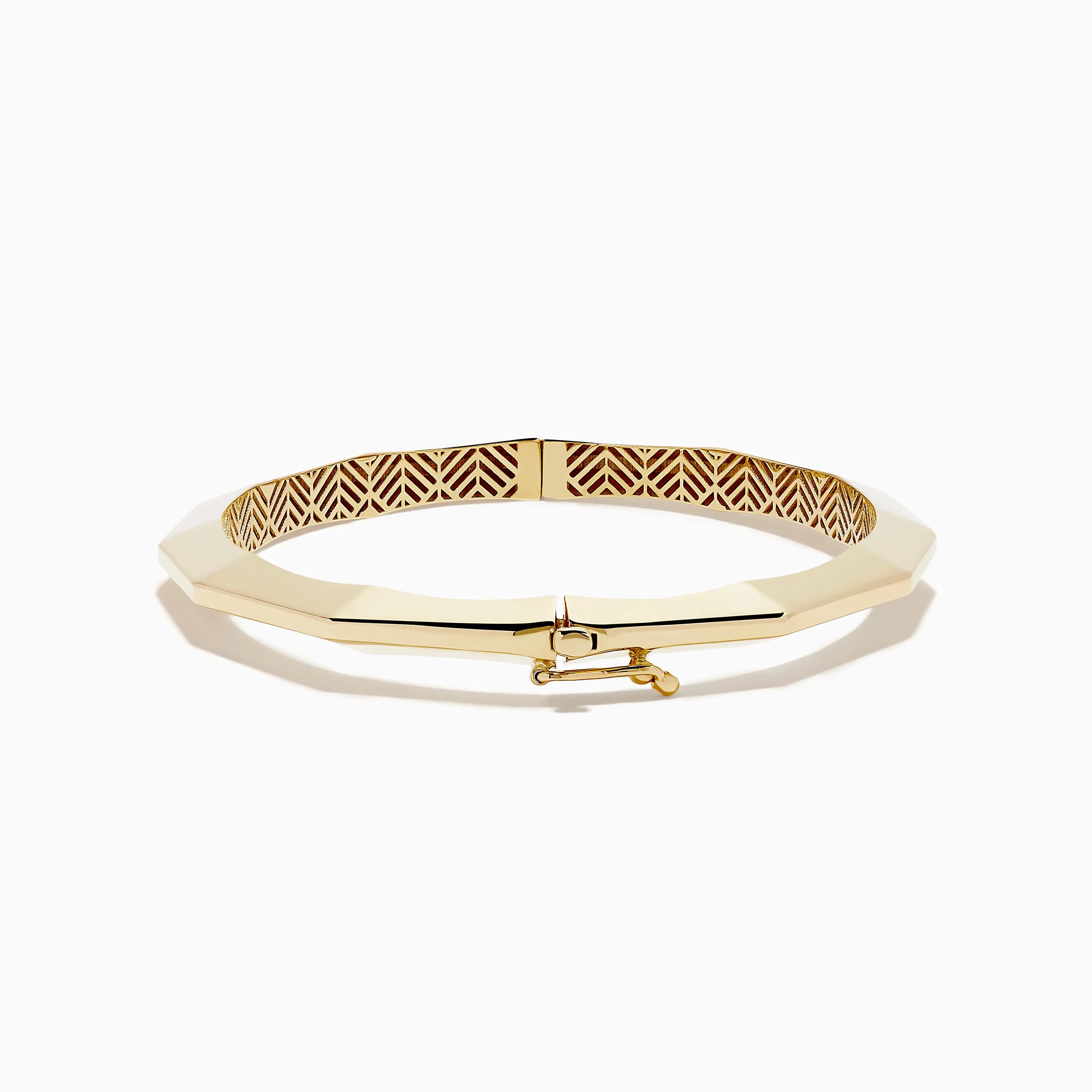 14K Yellow Gold Bamboo Design with Hinge Bracelet sold by Effy product image thumbnail 4