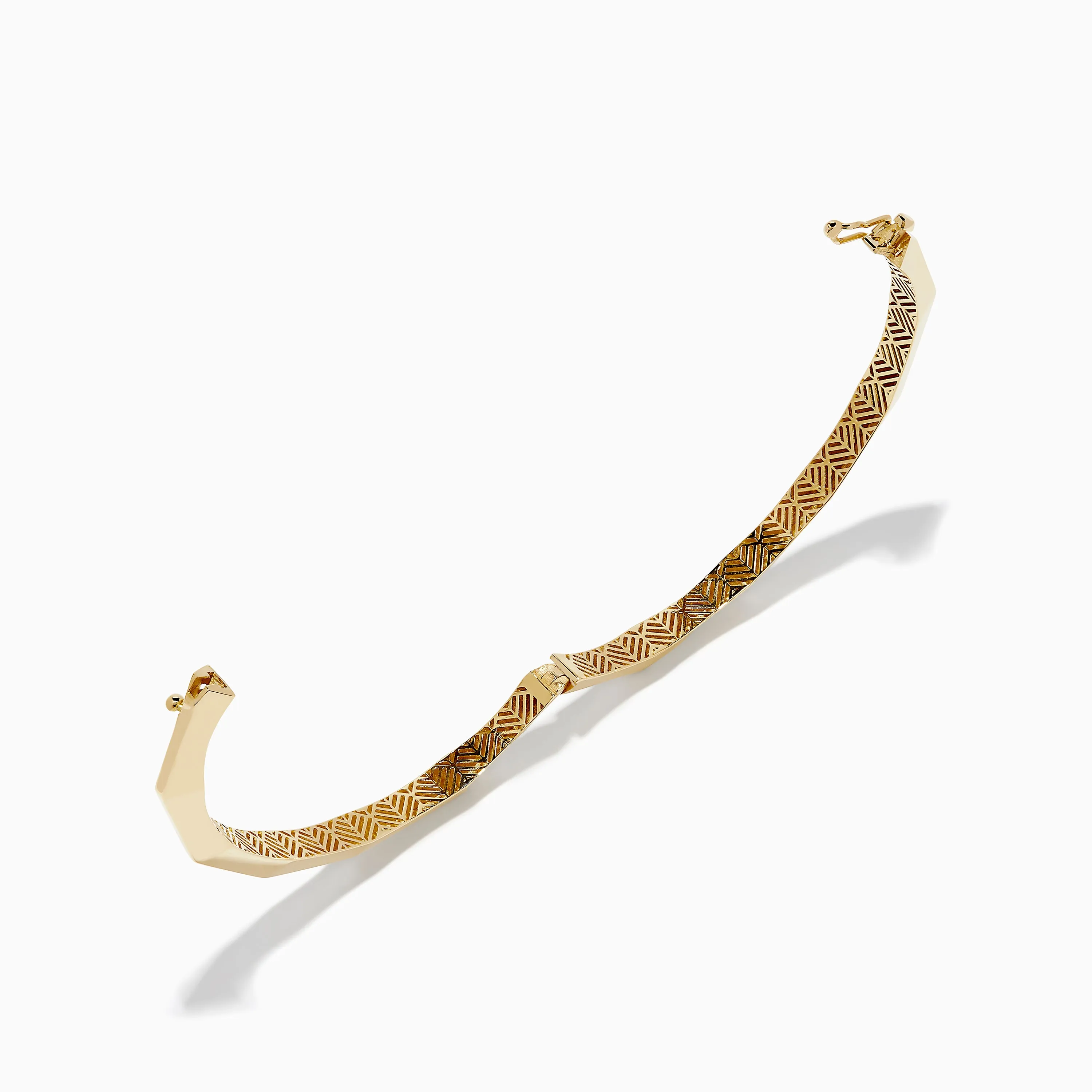 14K Yellow Gold Bamboo Design with Hinge Bracelet sold by Effy product image thumbnail 2