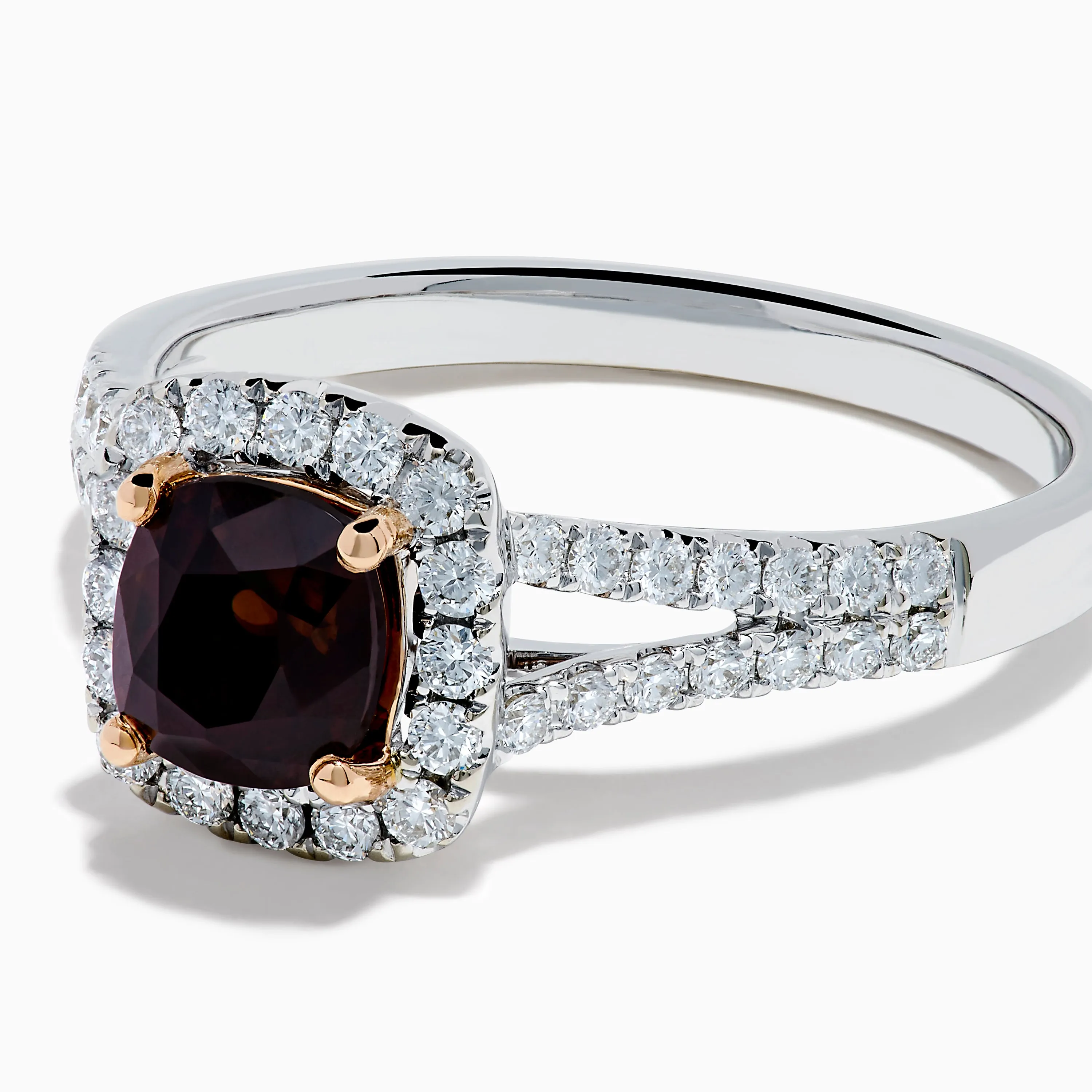 18K White Gold GIA Certified Alexandrite and Diamond Ring sold by Effy product image thumbnail 2