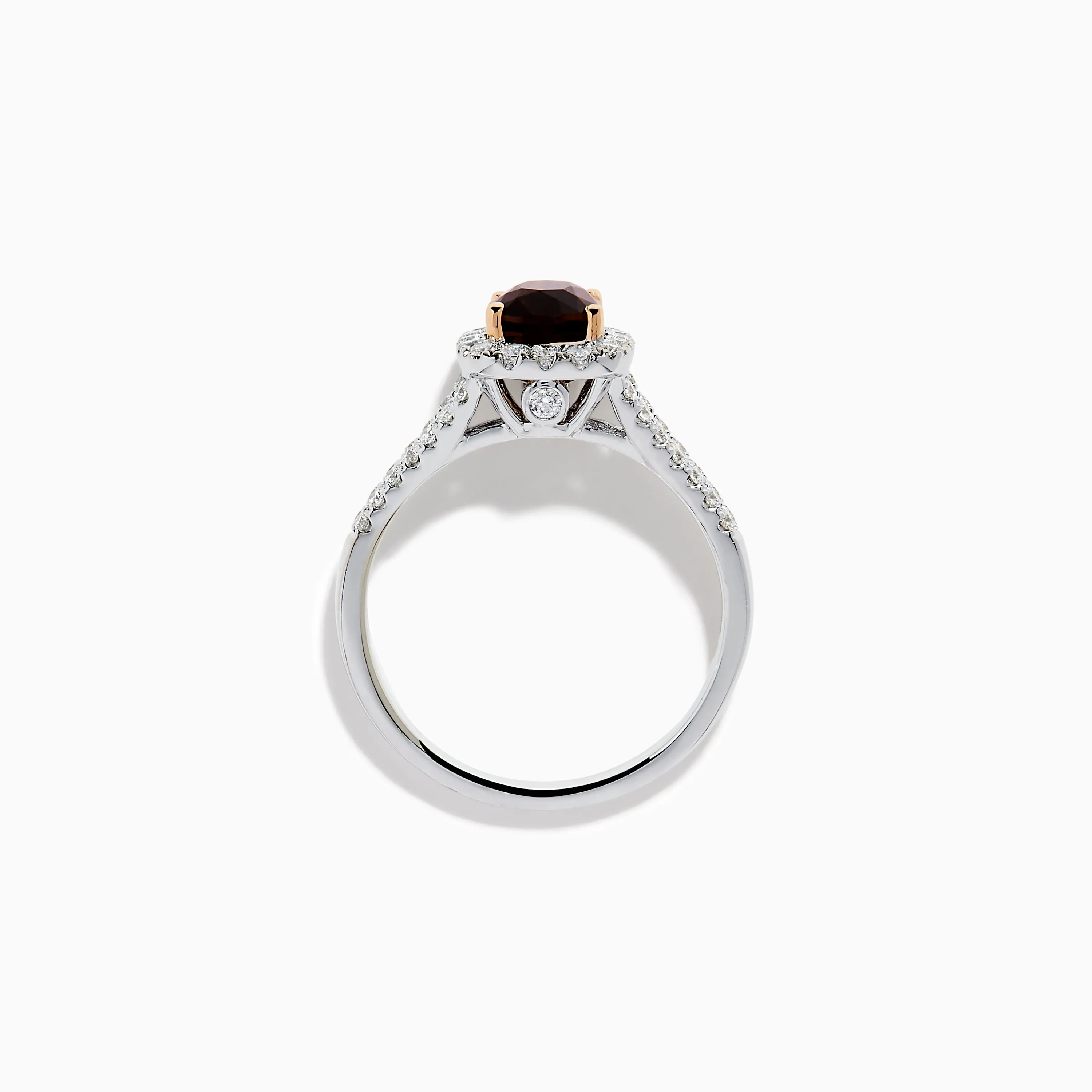 18K White Gold GIA Certified Alexandrite and Diamond Ring sold by Effy product image thumbnail 3