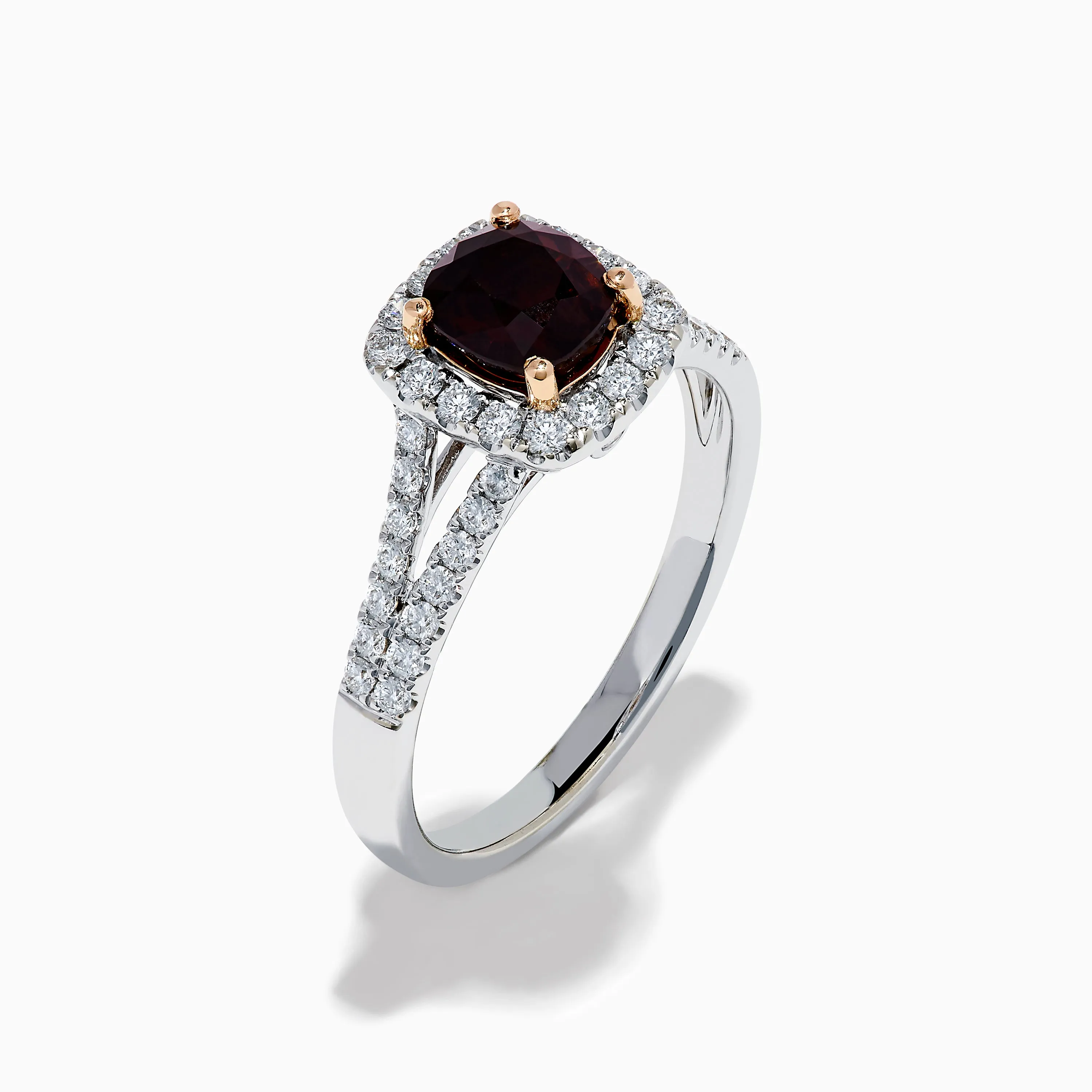 18K White Gold GIA Certified Alexandrite and Diamond Ring sold by Effy product image thumbnail 4
