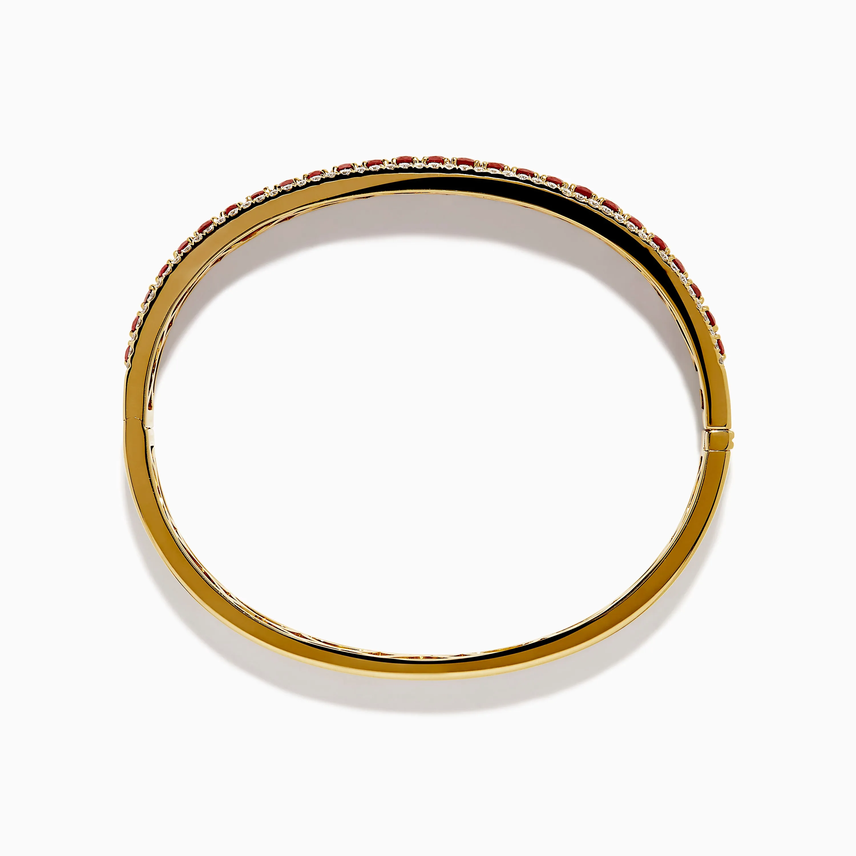 18K Yellow Gold Ruby and Diamond Bangle sold by Effy product image thumbnail 3