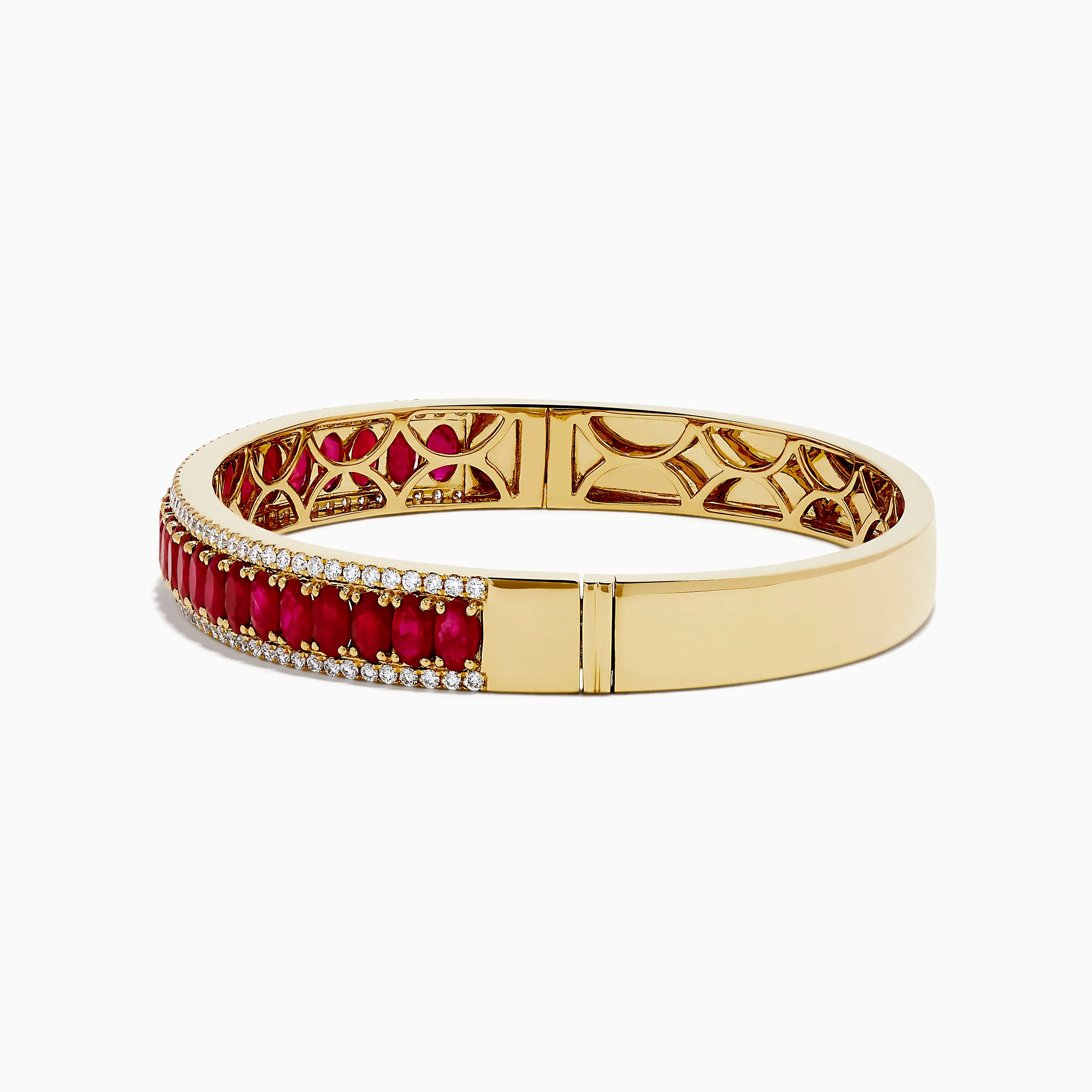 18K Yellow Gold Ruby and Diamond Bangle sold by Effy product image thumbnail 4