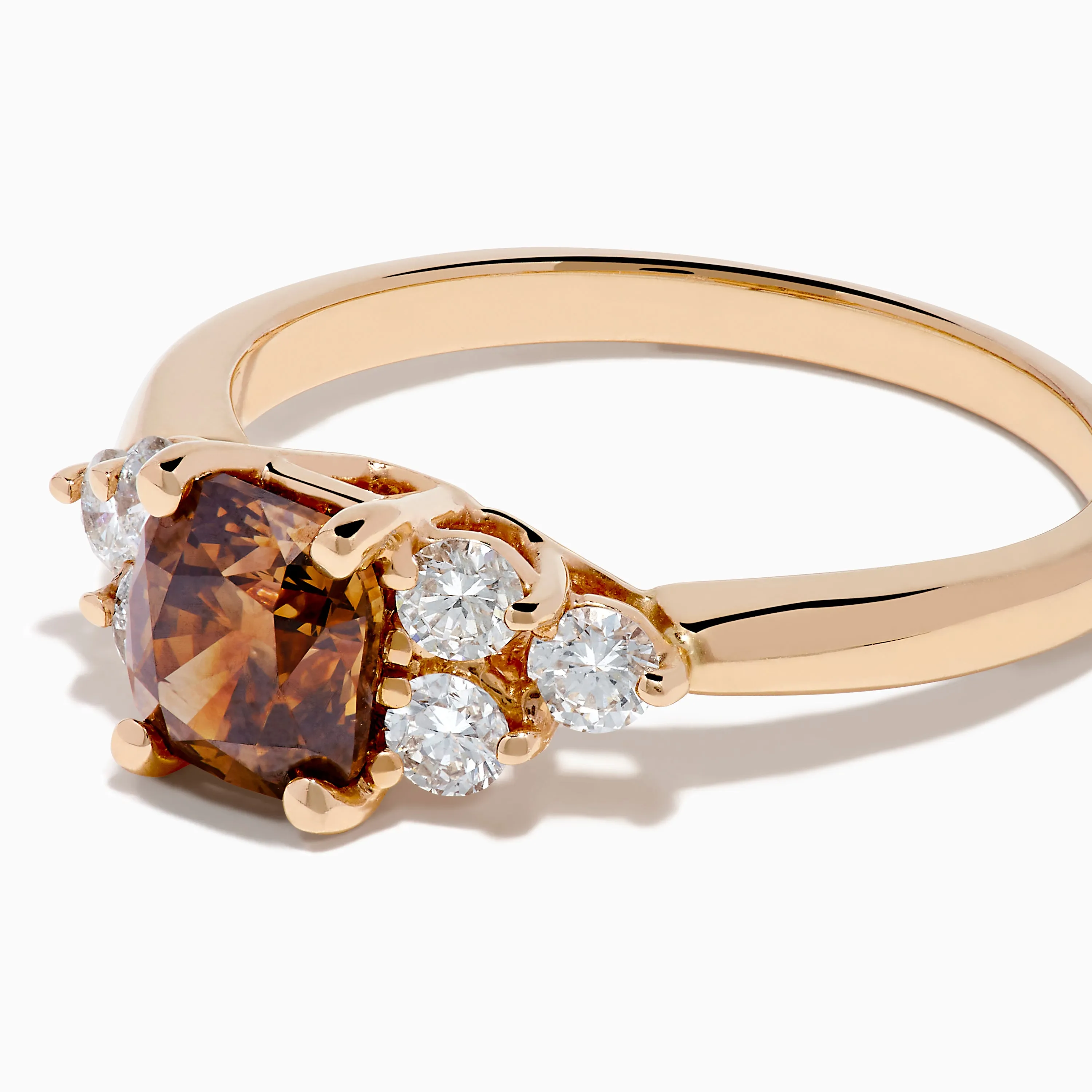 14K Rose Gold Brown and White Diamond Ring sold by Effy product image thumbnail 2