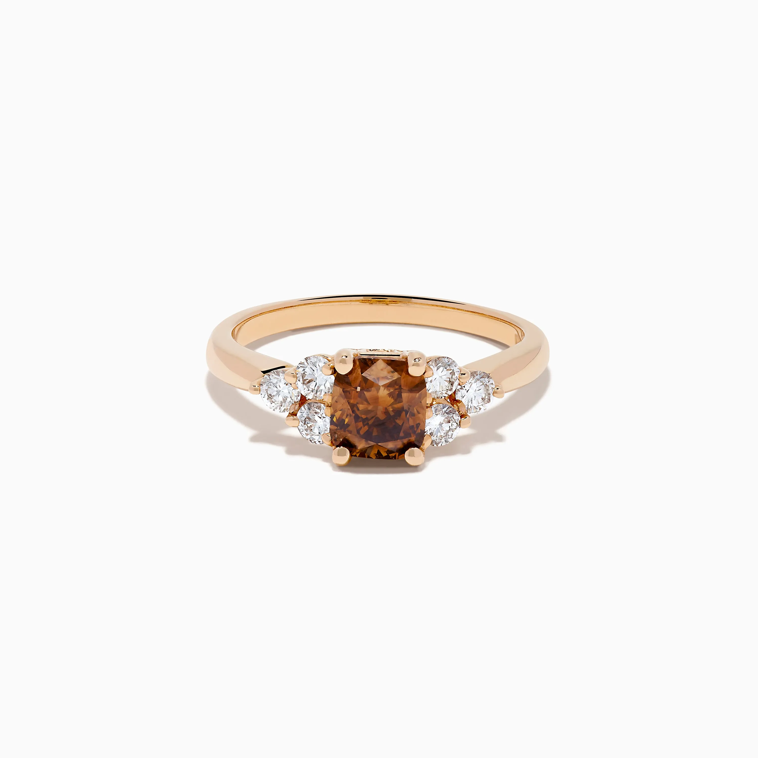 14K Rose Gold Brown and White Diamond Ring sold by Effy