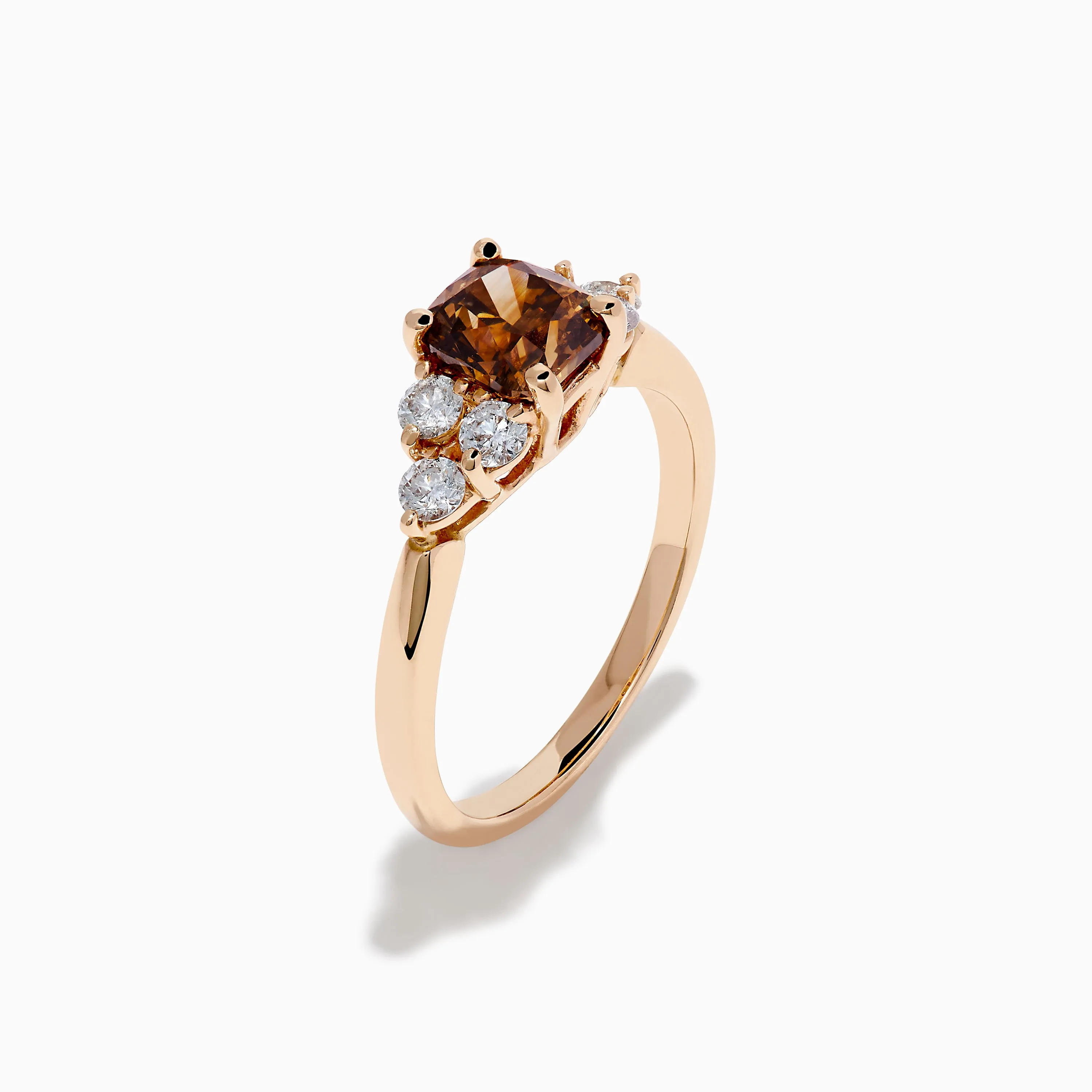 14K Rose Gold Brown and White Diamond Ring sold by Effy product image thumbnail 4