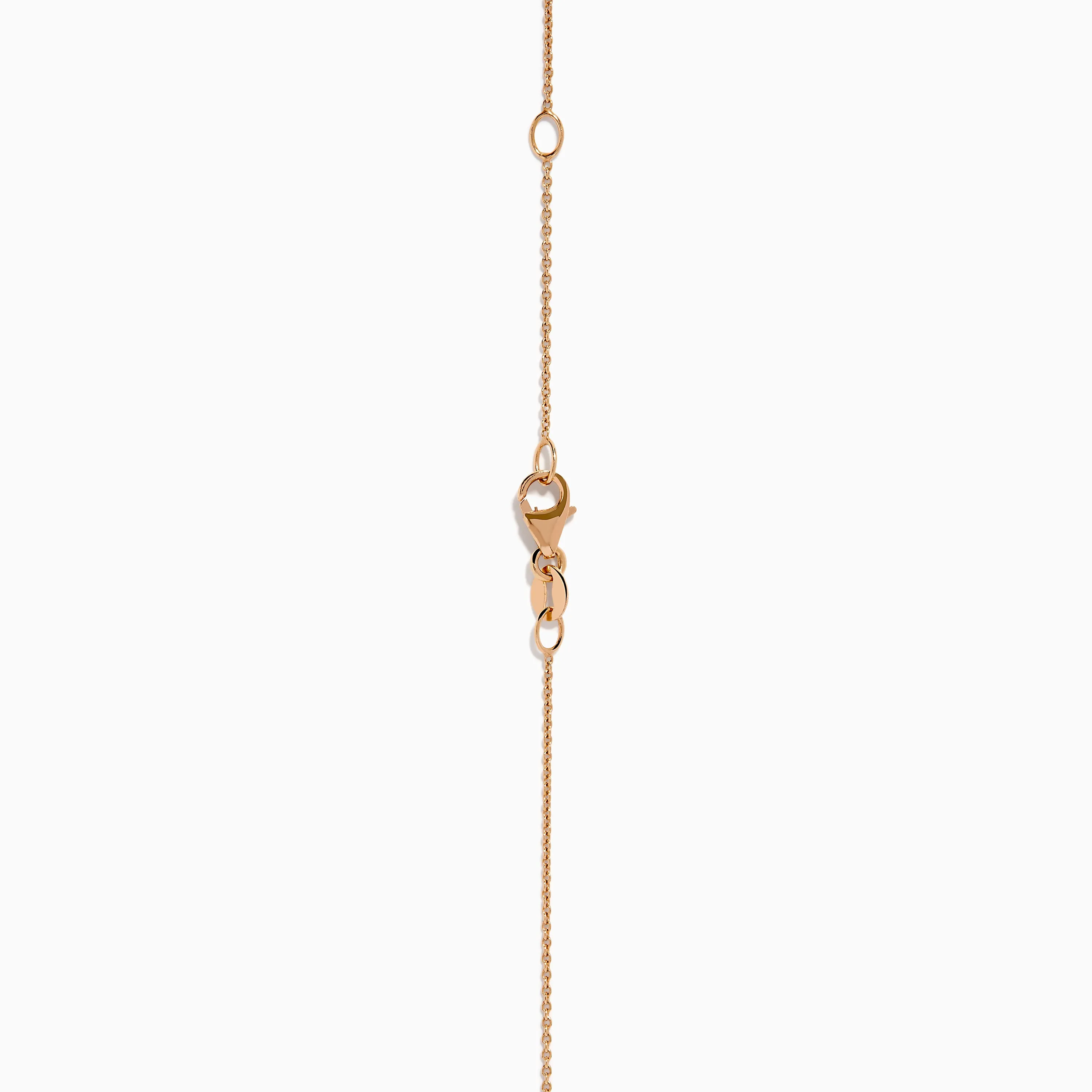 14K Rose Gold Pear Halo Brown and White Diamond Pendant sold by Effy product image thumbnail 4