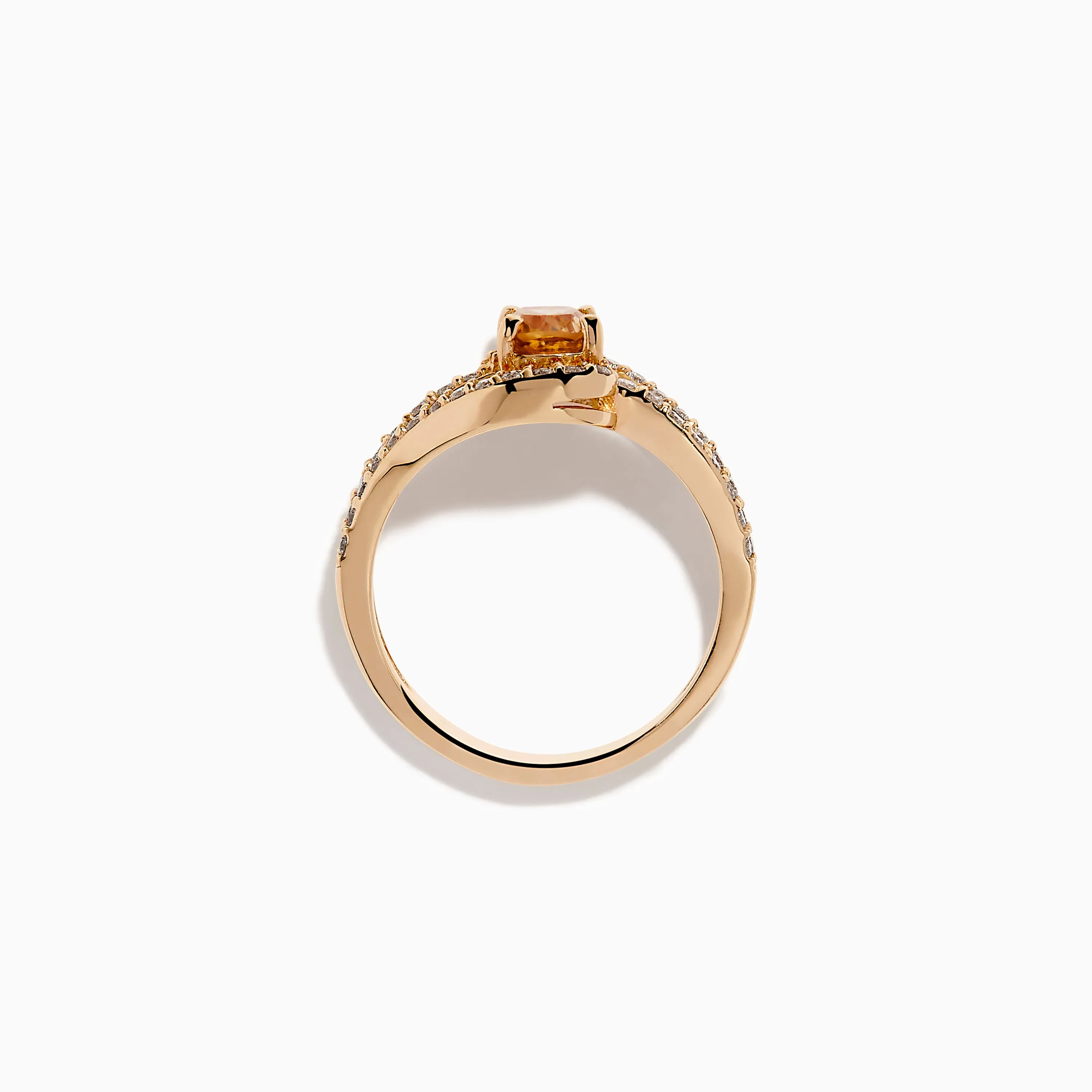 14K Rose Gold Brown and White Diamond Ring sold by Effy product image thumbnail 3