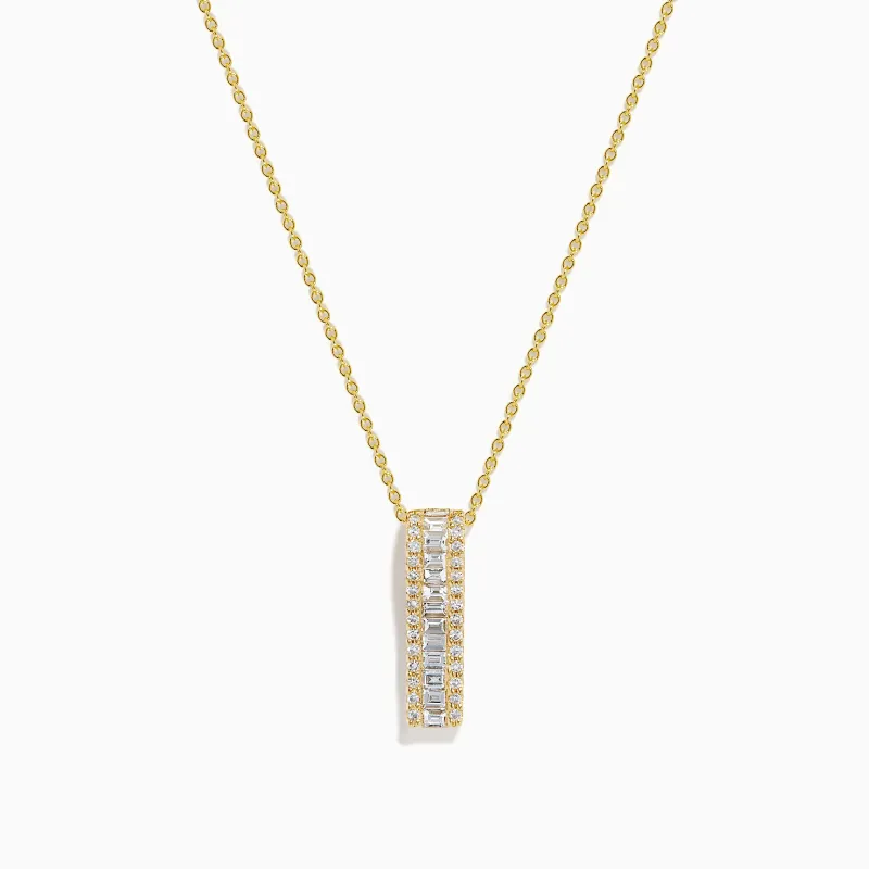 D'Oro 14K Yellow Gold Diamond Pendant sold by Effy