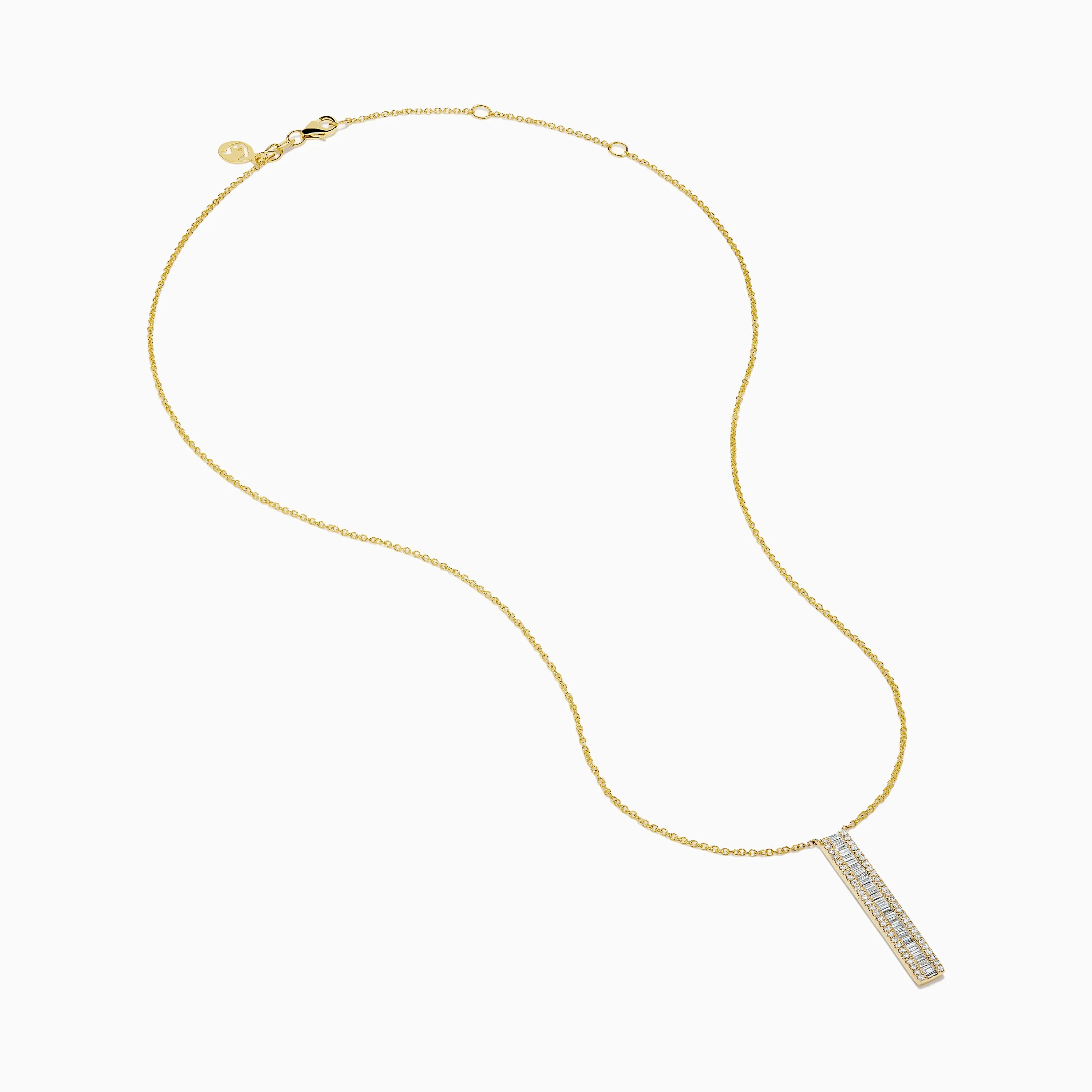 D'Oro 14K Yellow Gold Diamond Bar Lariat Necklace sold by Effy product image thumbnail 2