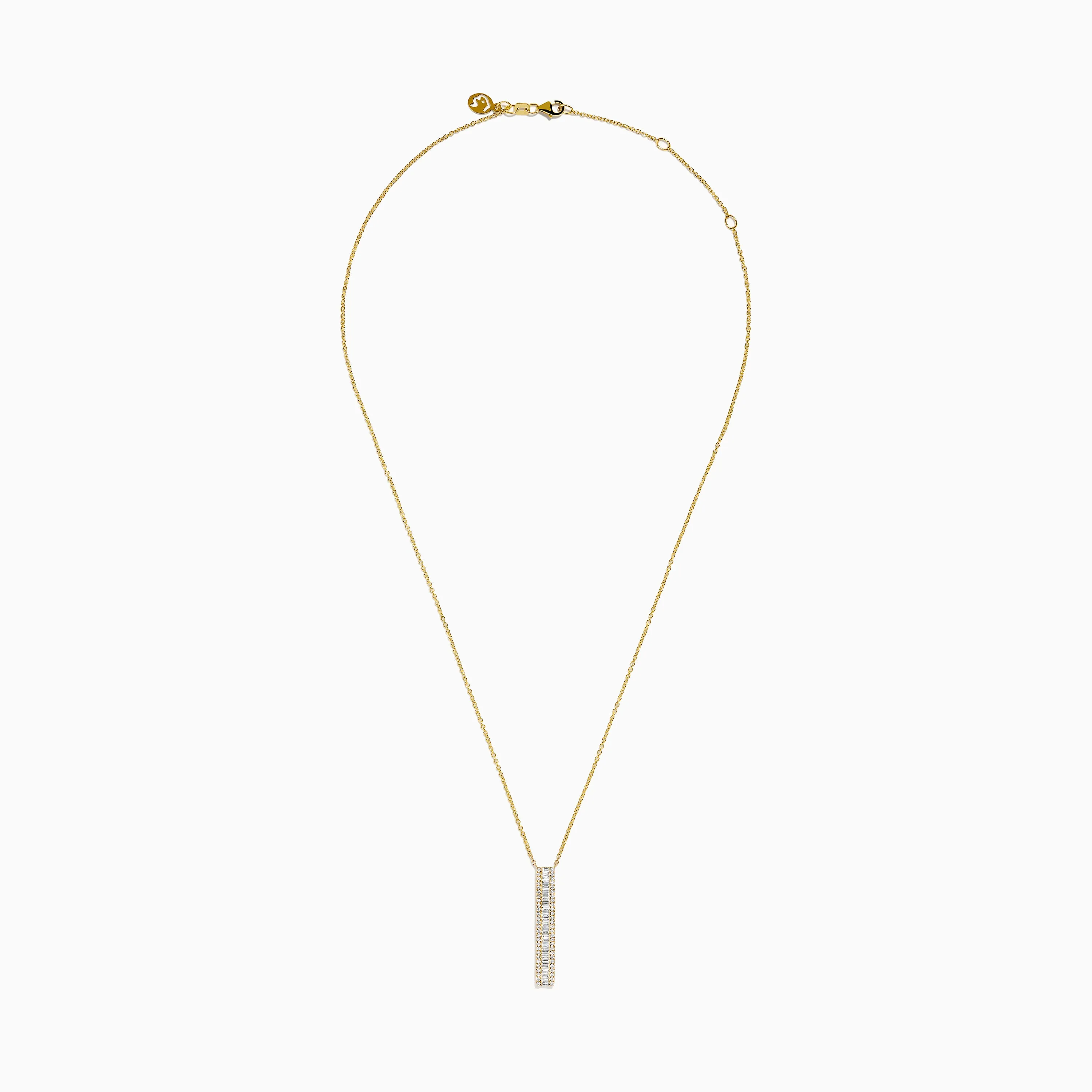 D'Oro 14K Yellow Gold Diamond Bar Lariat Necklace sold by Effy product image thumbnail 3
