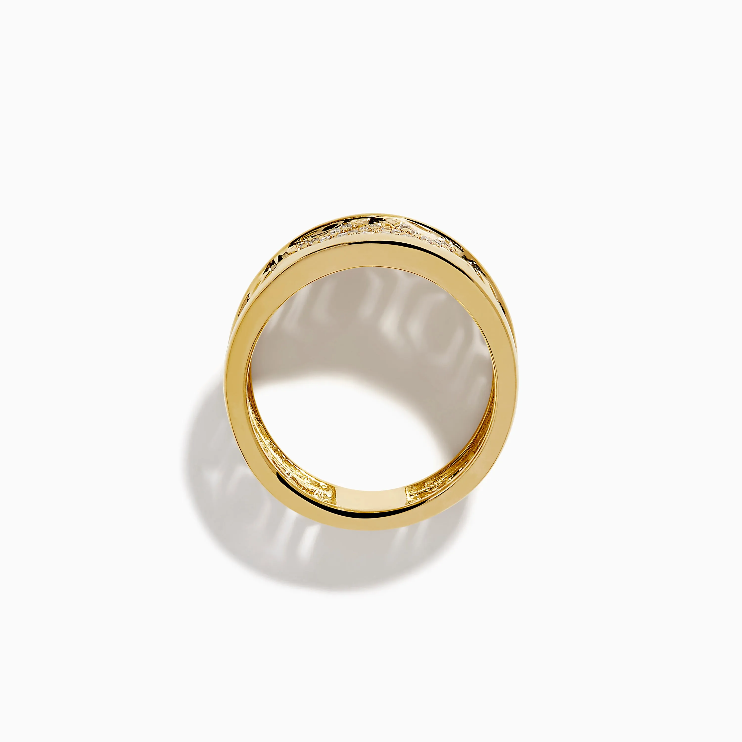 D'Oro 14K Yellow Gold Geometric Diamond Ring sold by Effy product image thumbnail 3