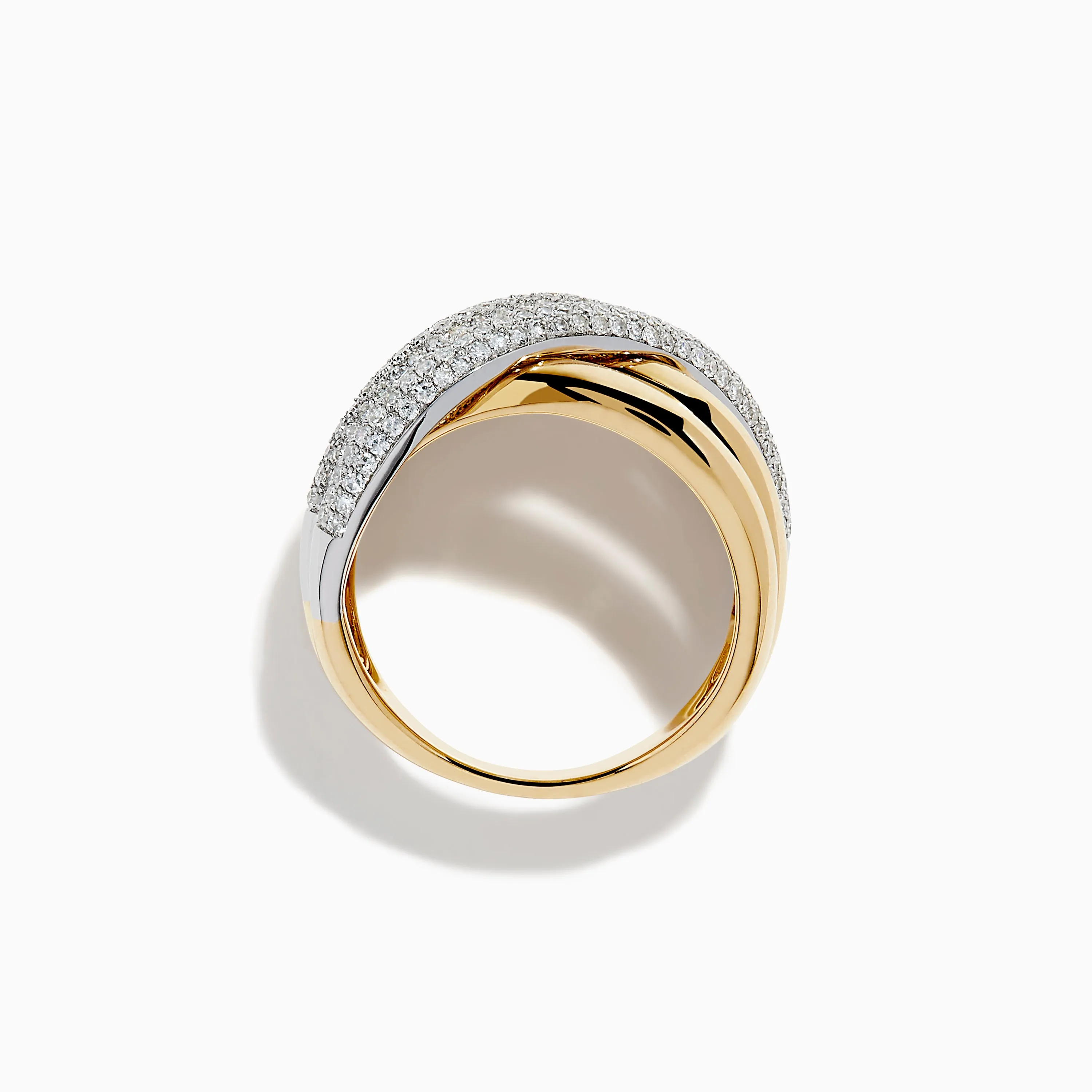 Duo 14K Two Tone Gold Diamond Ring sold by Effy product image thumbnail 3