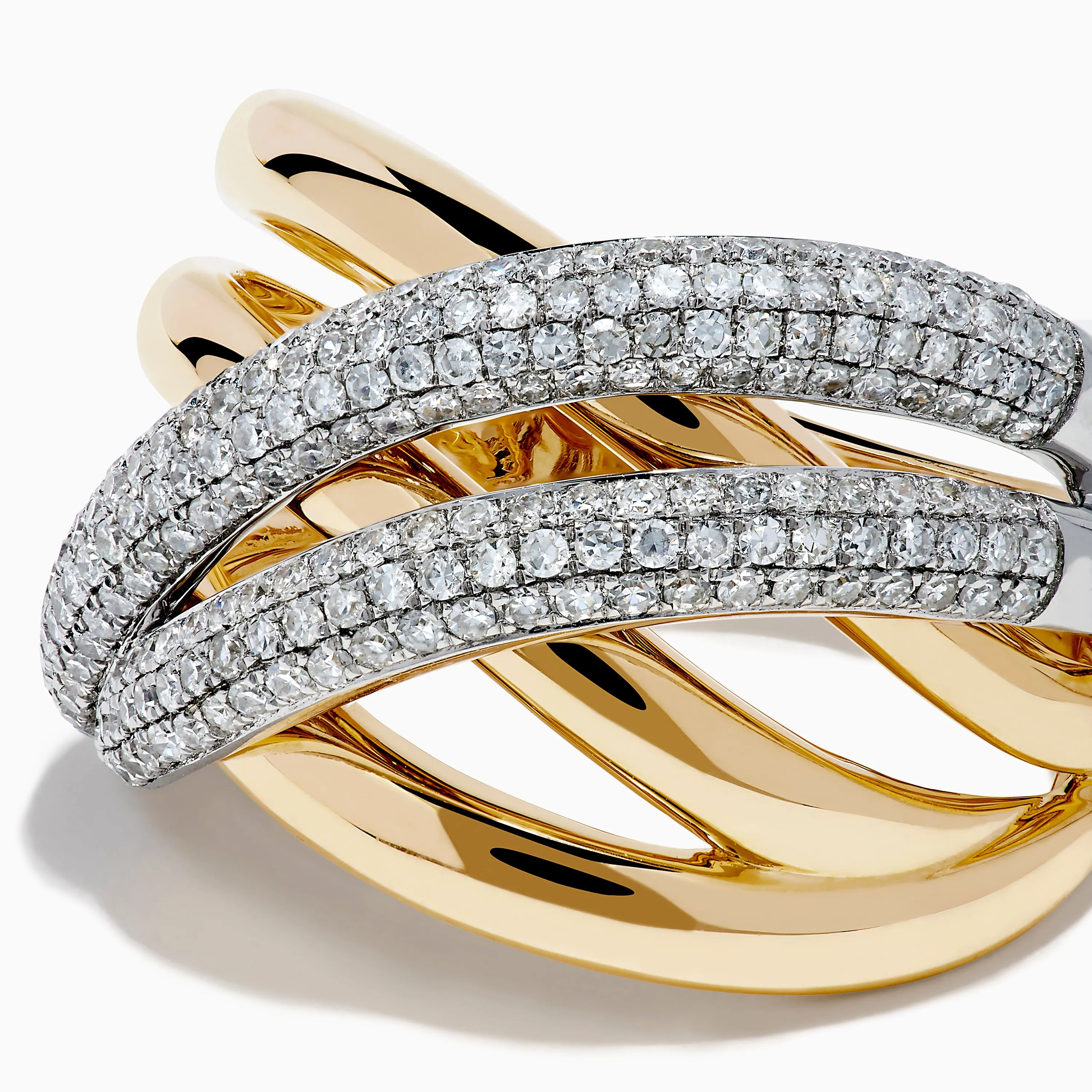 Duo 14K Two Tone Gold Diamond Ring sold by Effy product image thumbnail 2