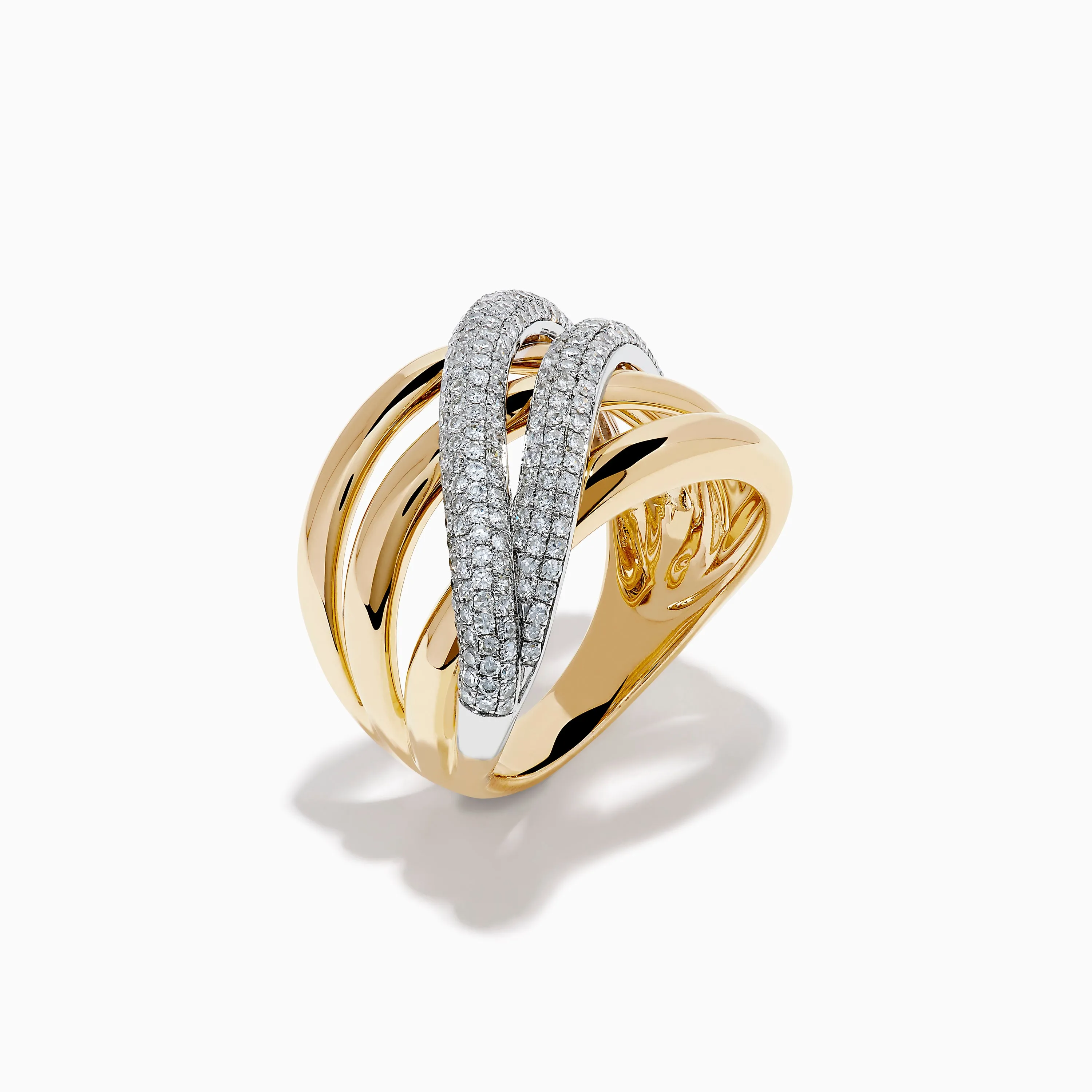 Duo 14K Two Tone Gold Diamond Ring sold by Effy product image thumbnail 4