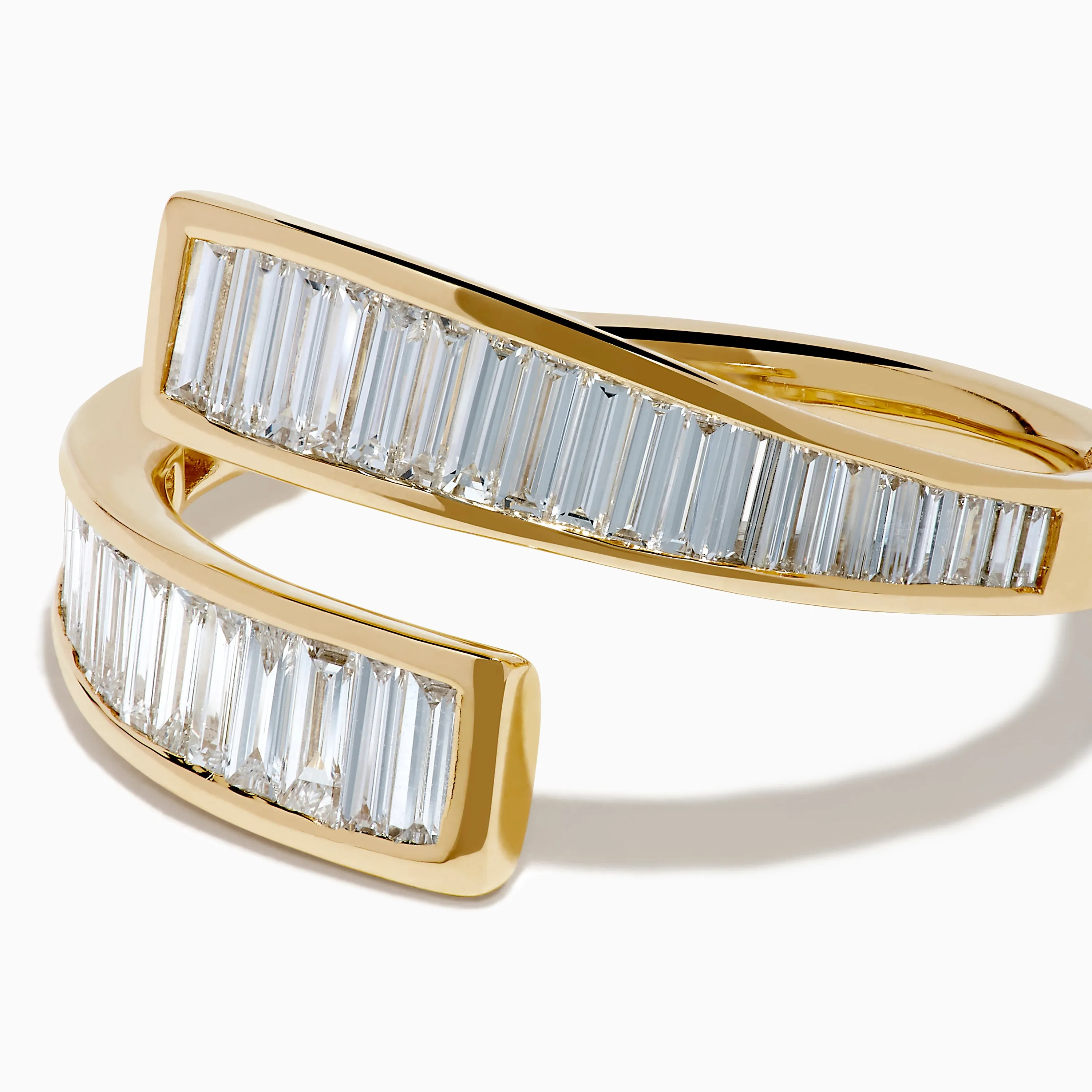 D'Oro 14K Yellow Gold Diamond Bypass Ring sold by Effy product image thumbnail 2