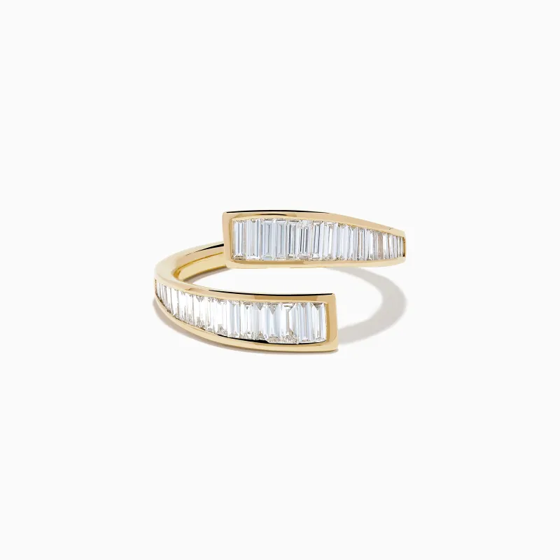 D'Oro 14K Yellow Gold Diamond Bypass Ring sold by Effy