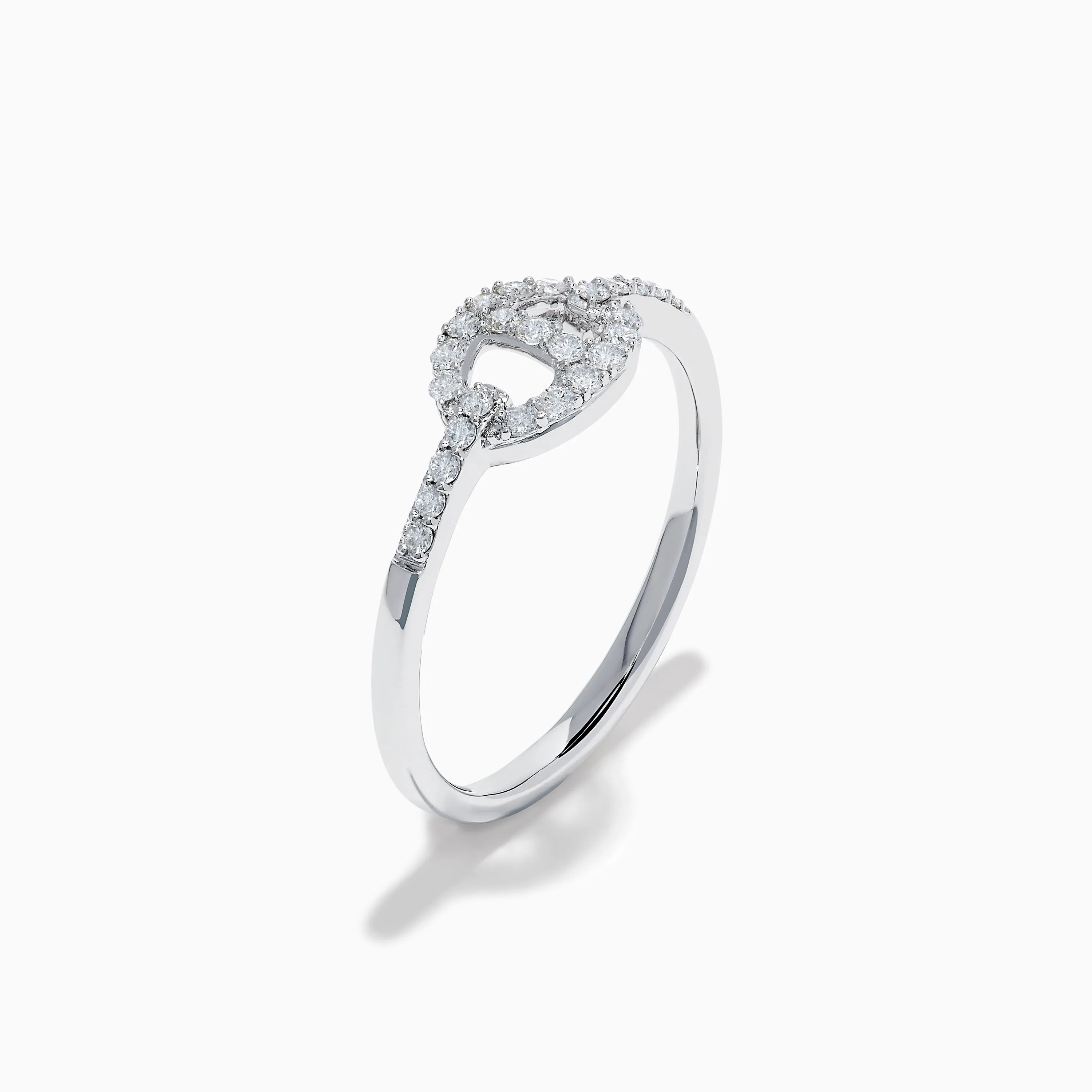 Pave Classica 14K White Gold Diamond Anchor Chain Ring sold by Effy product image thumbnail 4