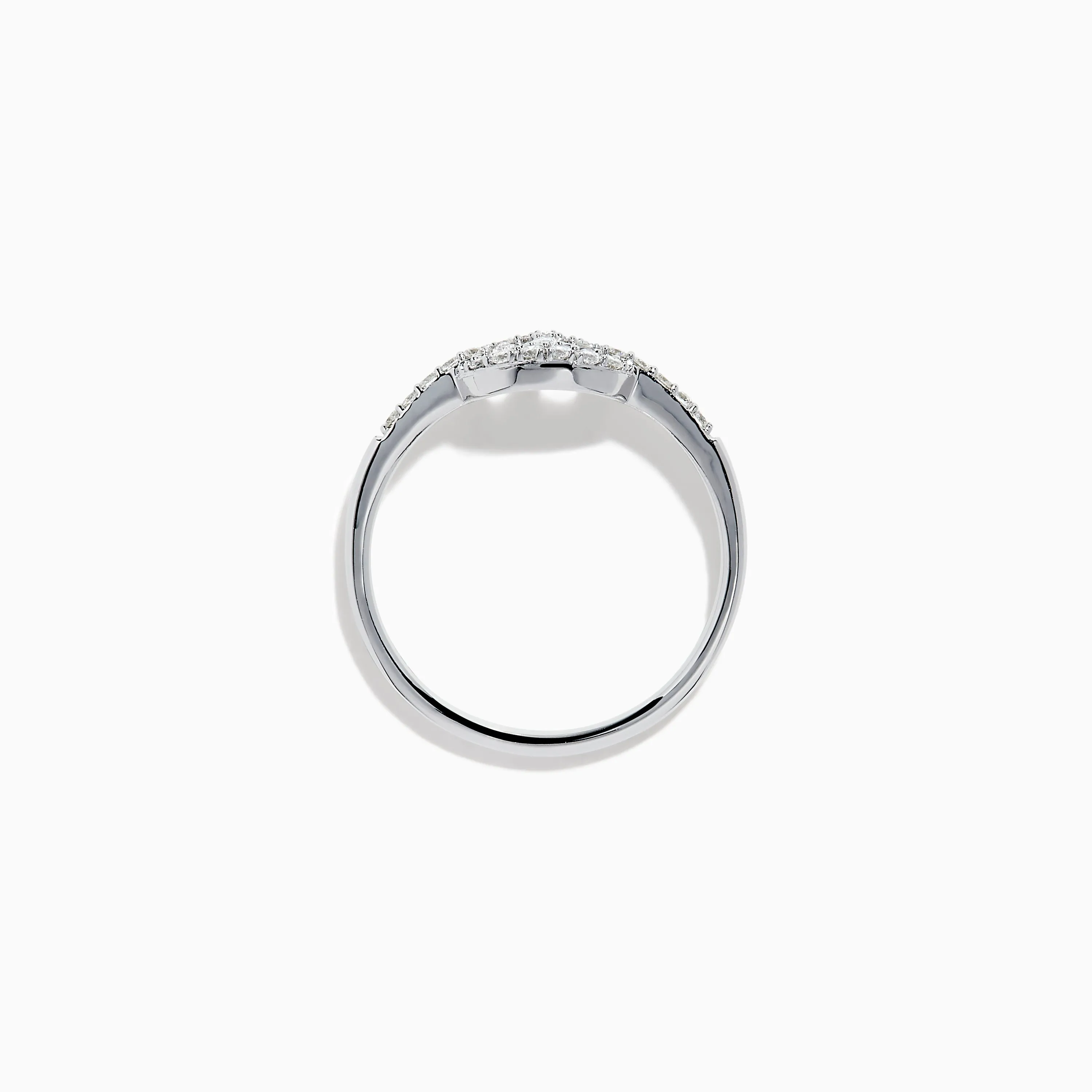 Pave Classica 14K White Gold Diamond Anchor Chain Ring sold by Effy product image thumbnail 3