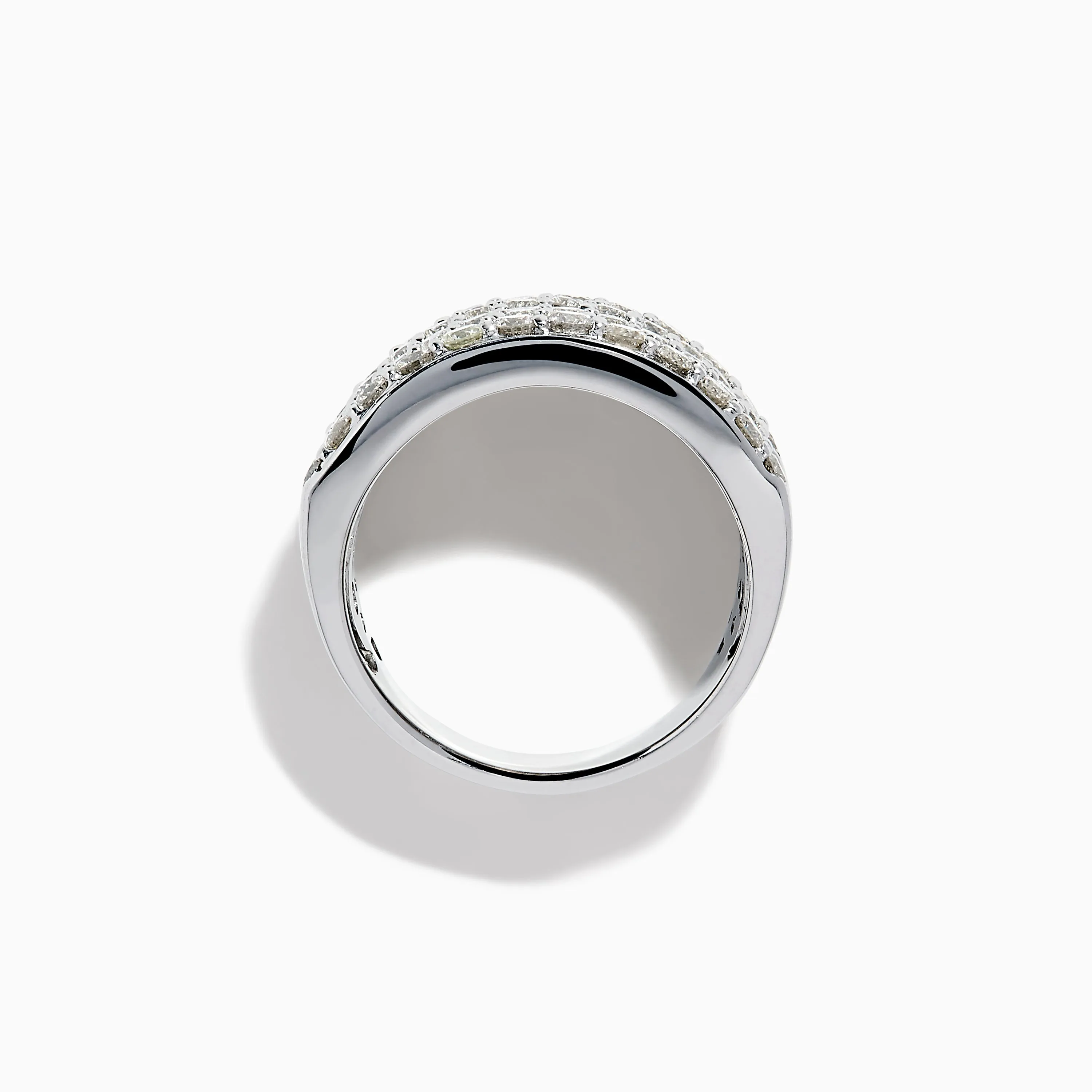 Classique 14K White Gold Diamond Wide Band Ring sold by Effy product image thumbnail 3