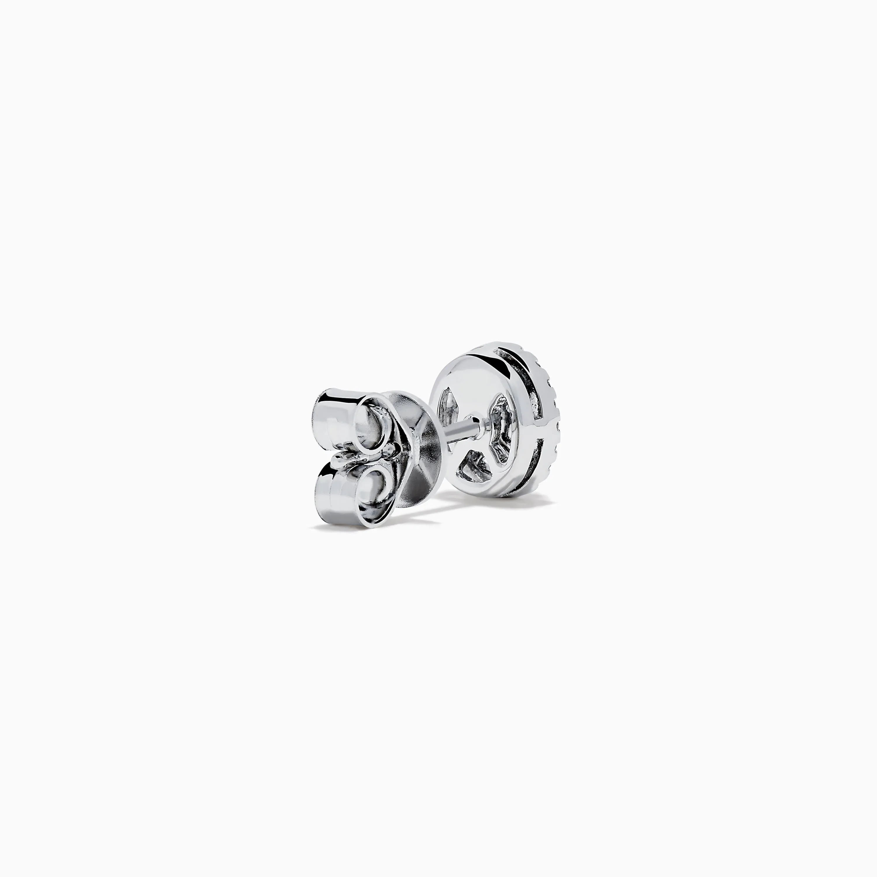 Caviar 14K White Gold Black Diamond Stud Halo Earrings sold by Effy product image thumbnail 4