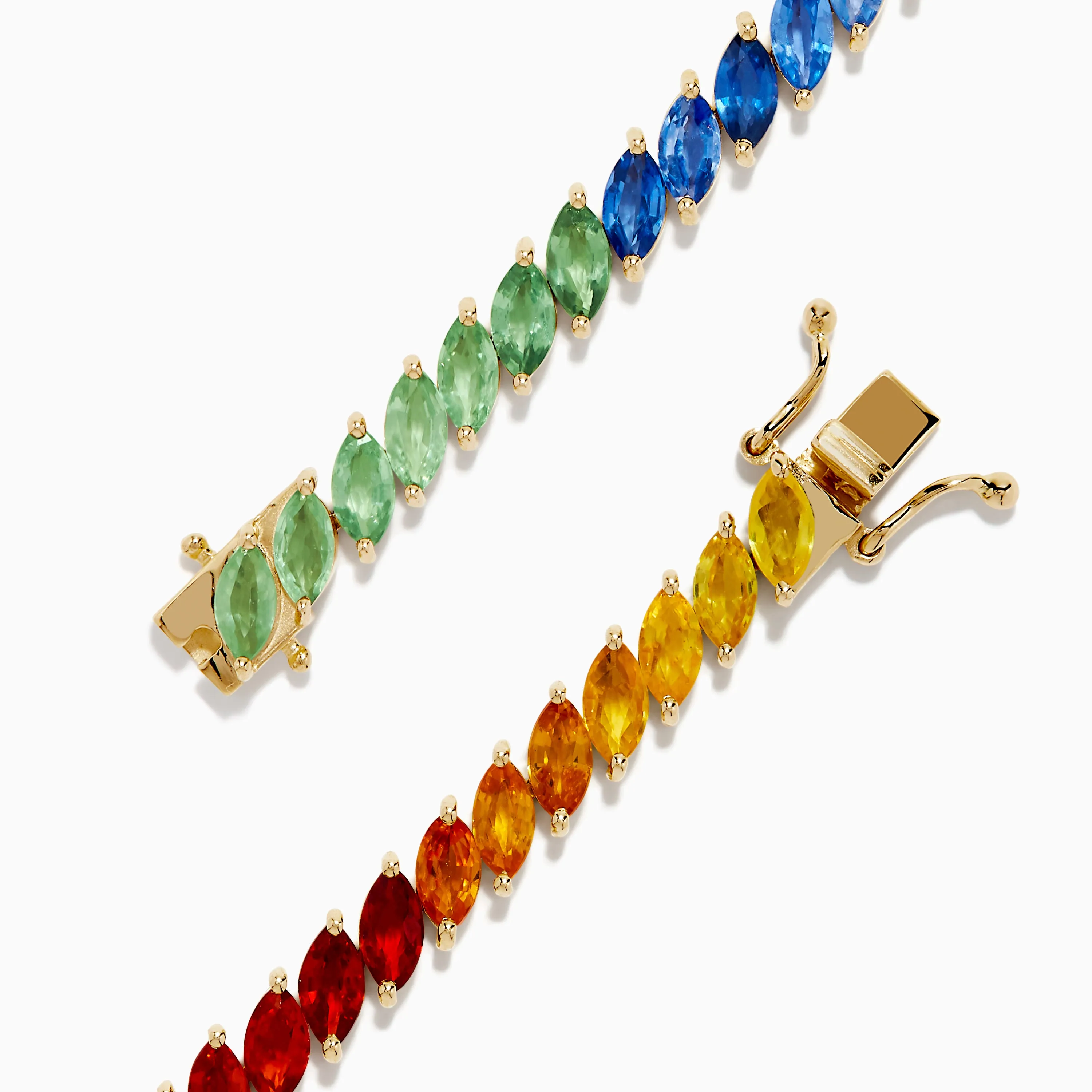 Watercolors 14K Yellow Gold Multi Sapphire Bracelet sold by Effy product image thumbnail 4