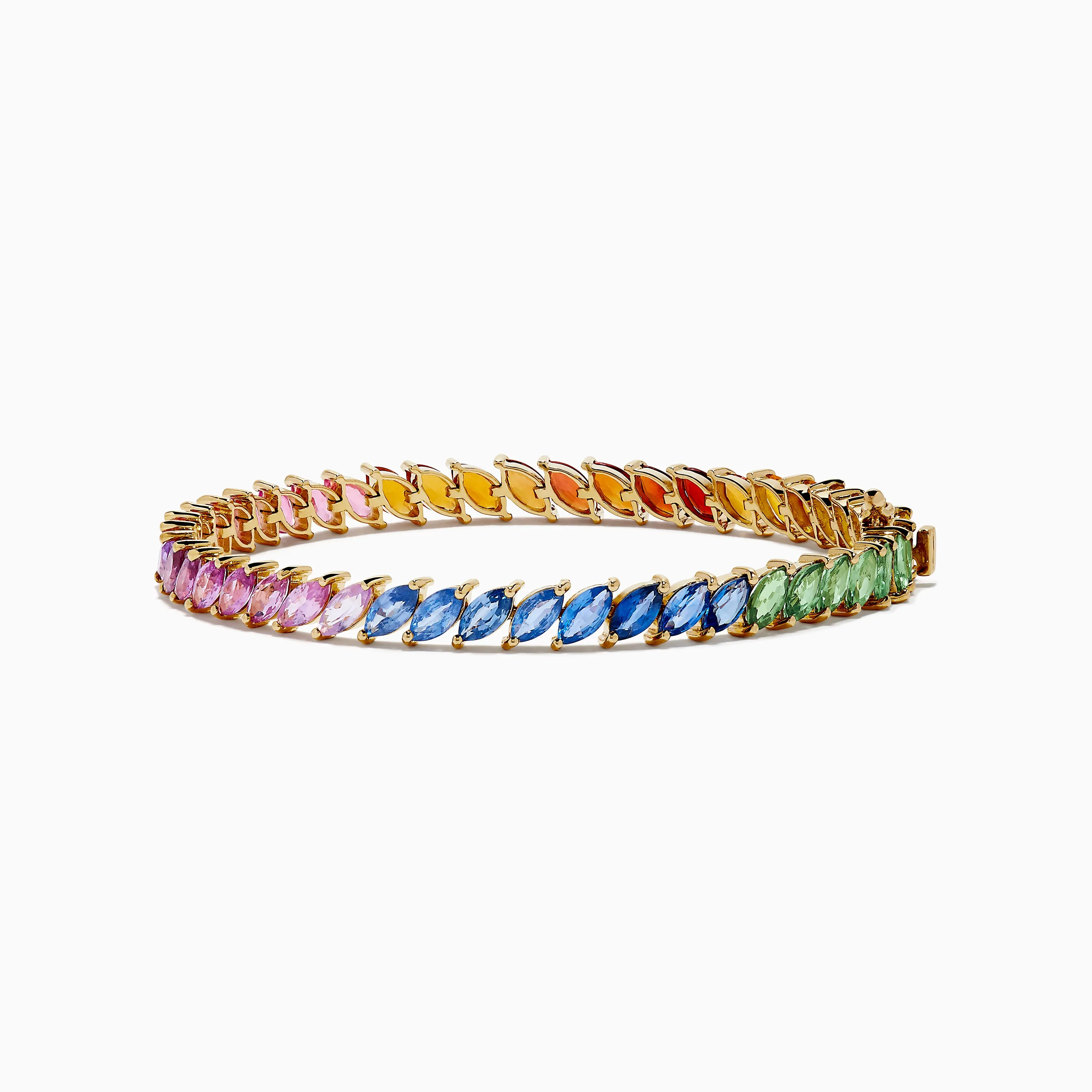 Watercolors 14K Yellow Gold Multi Sapphire Bracelet sold by Effy