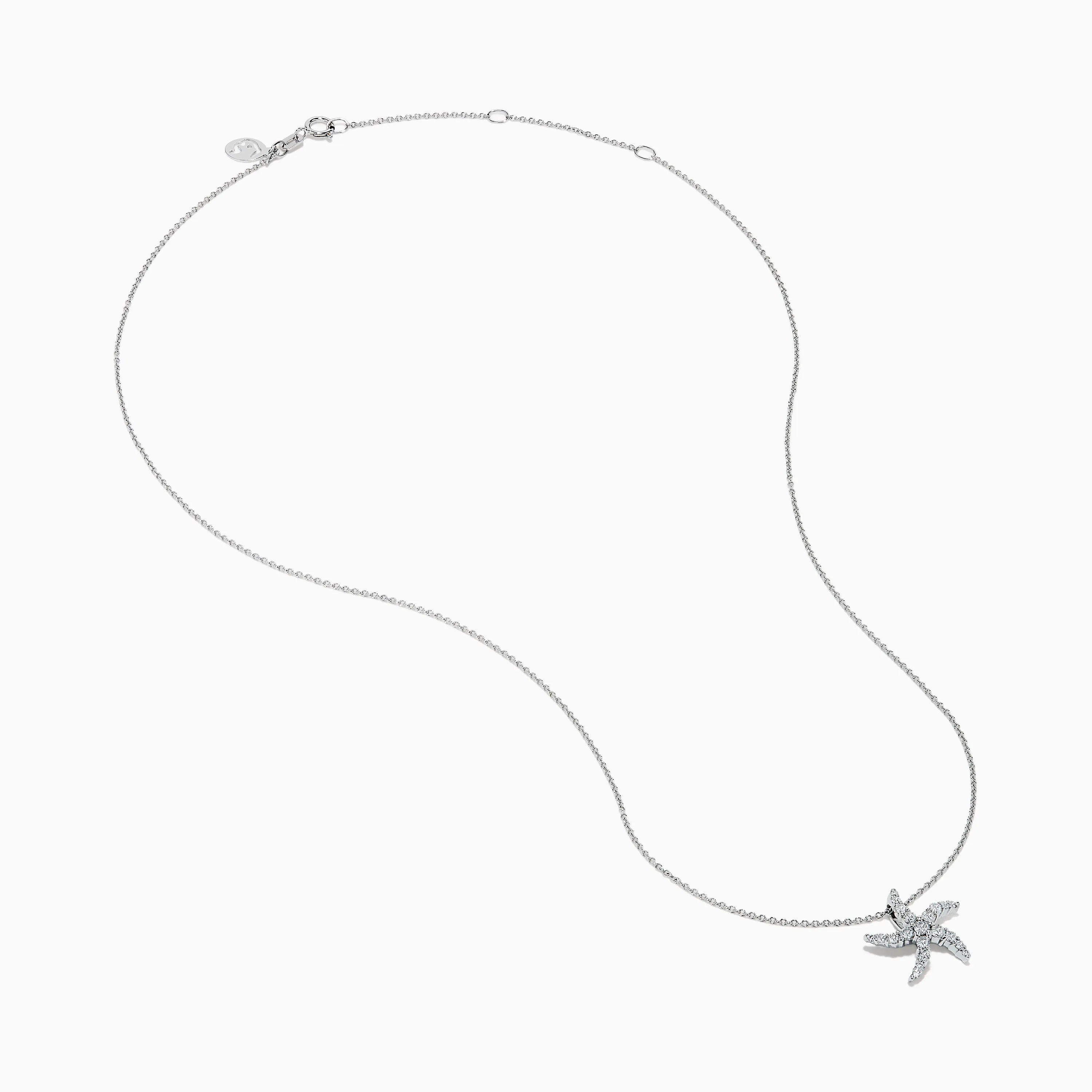 Novelty 14K White Gold Diamond Starfish Pendant sold by Effy product image thumbnail 2