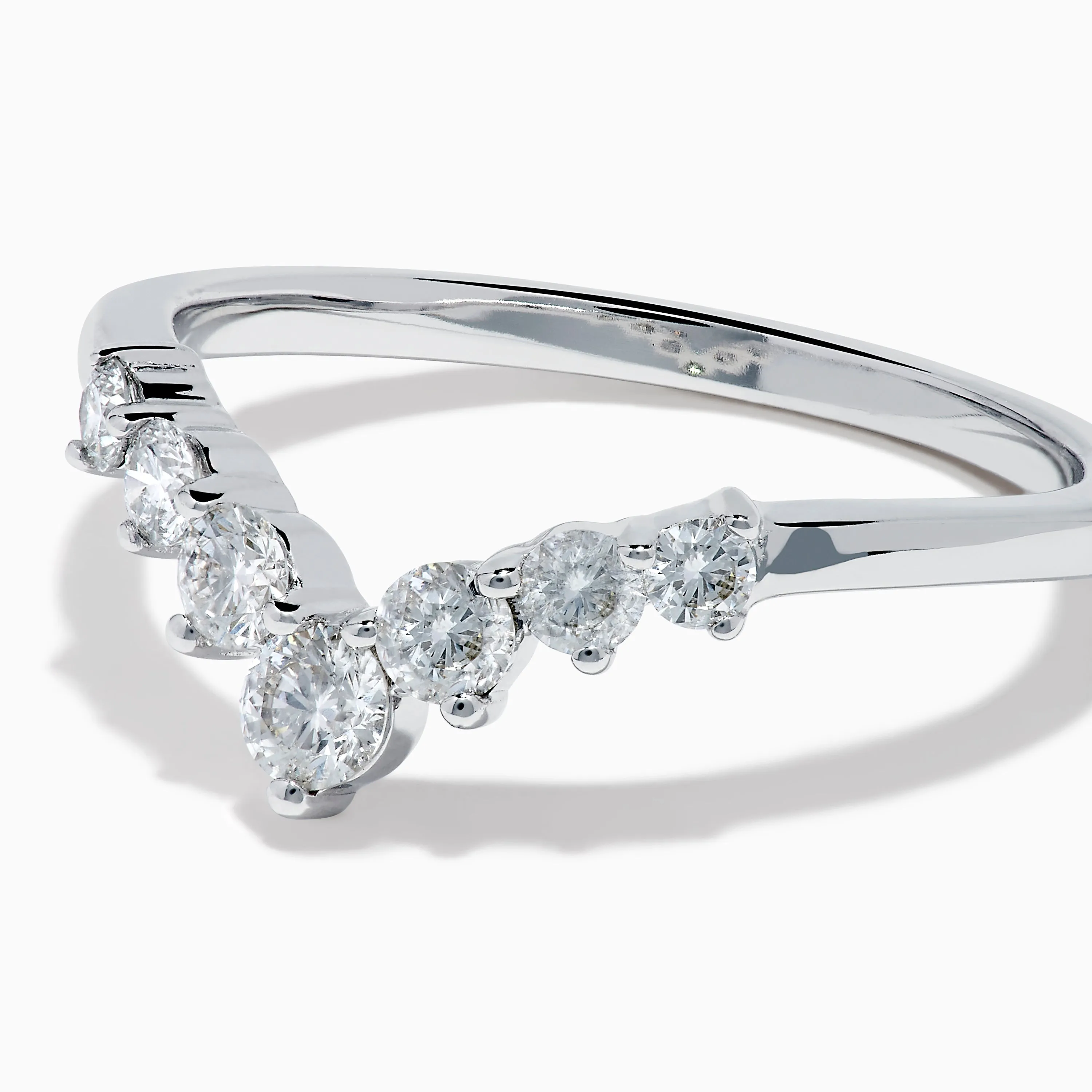 Classique 14K White Gold Diamond Wedding Band sold by Effy product image thumbnail 2